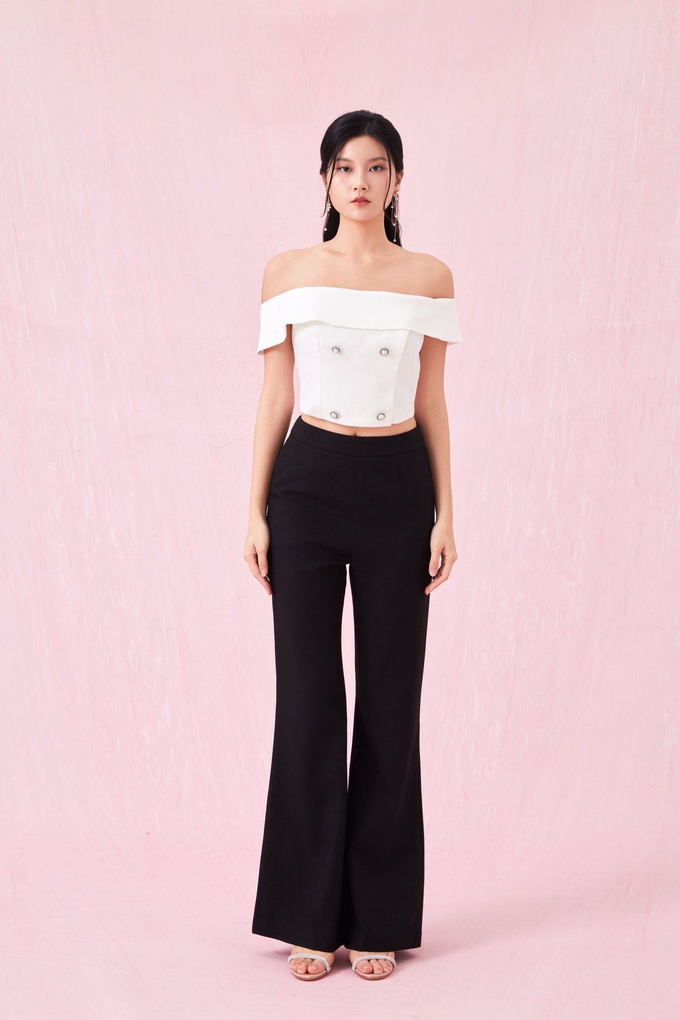 Arnett White Off Shoulder Top - Nimisski