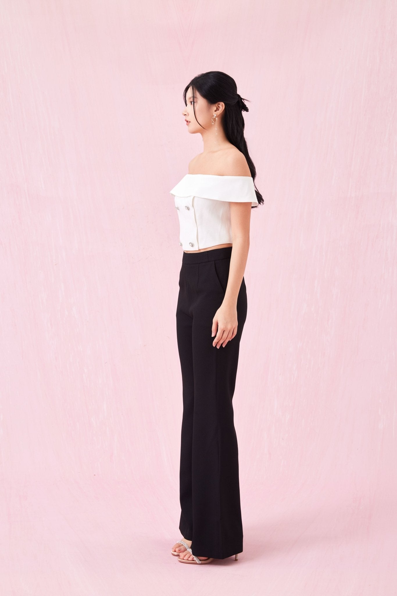 Arnett Black Flare Pants - Nimisski