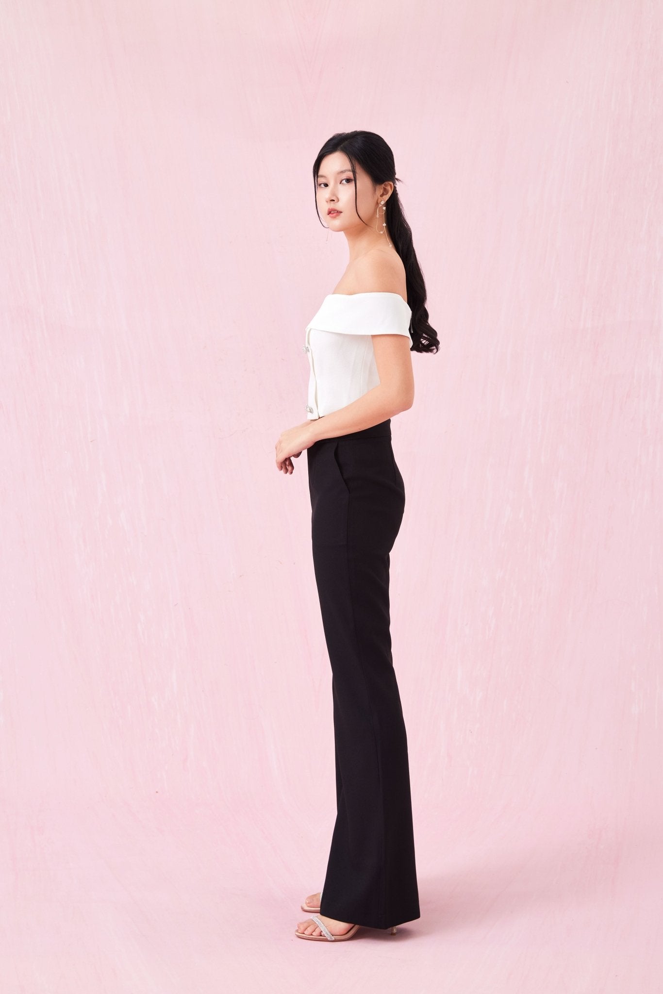 Arnett White Off Shoulder Top - Nimisski