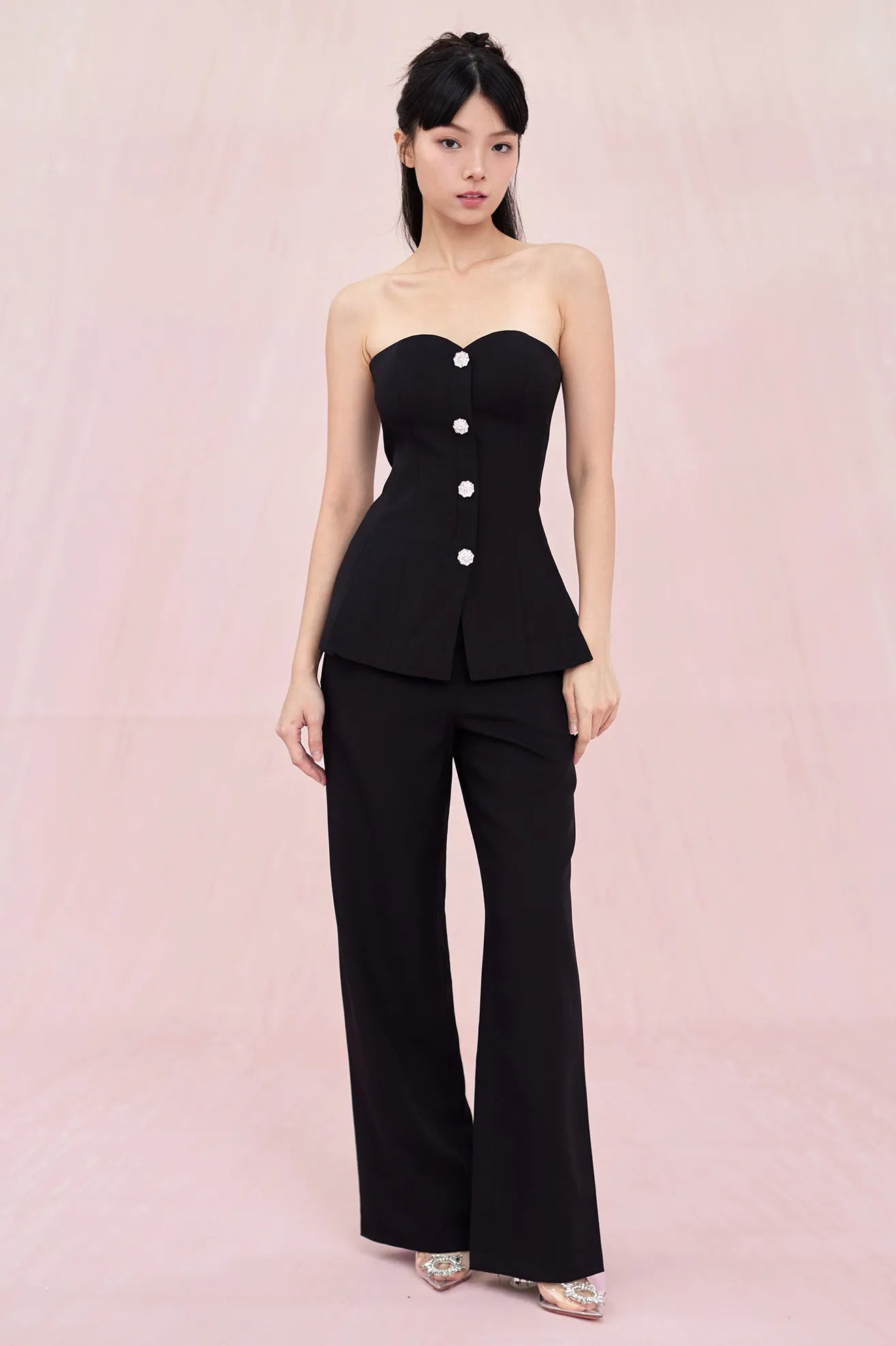 Argene Black Long Pants - Nimisski