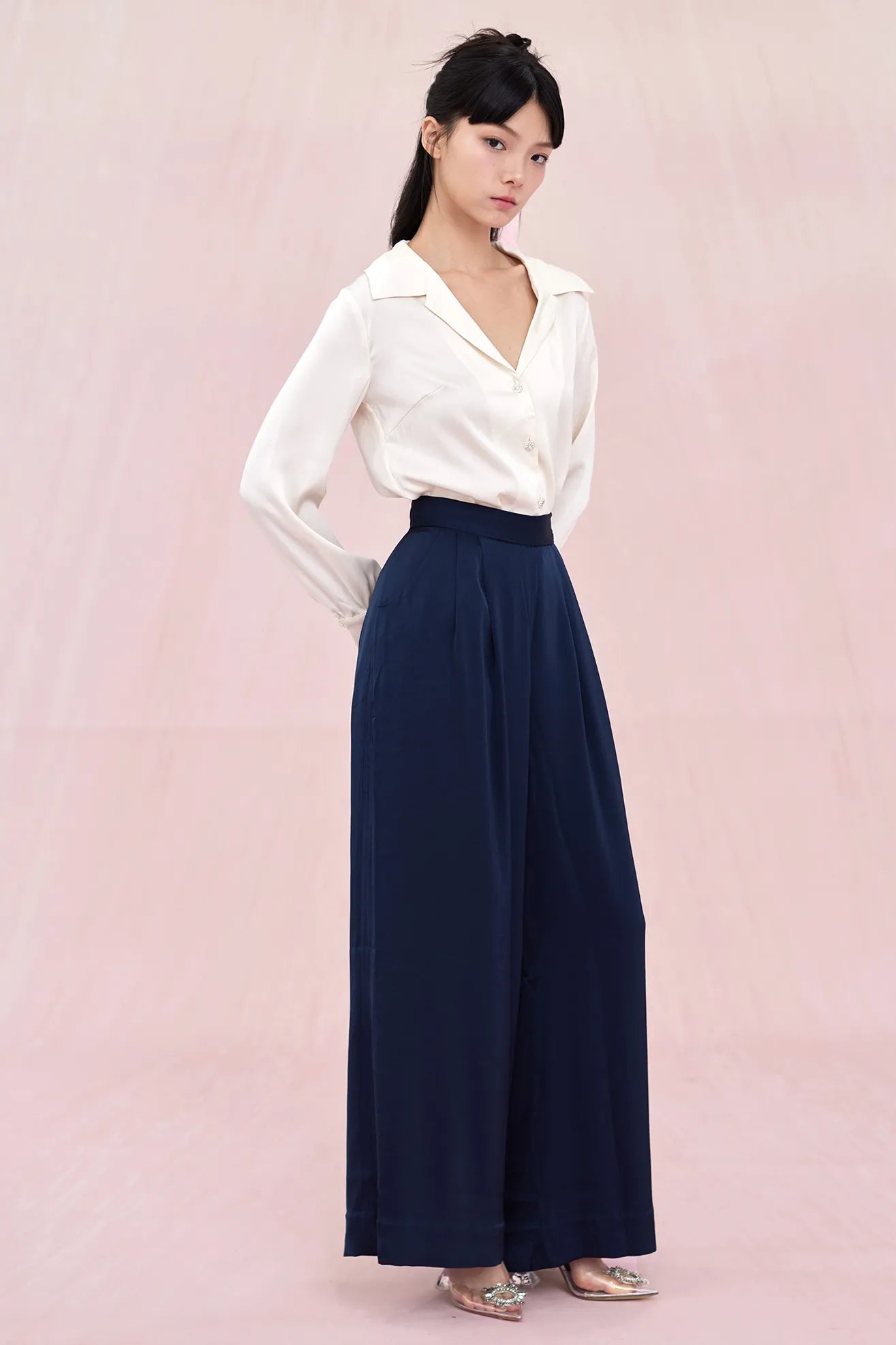 Belisse Cream Long Sleeve Top - Nimisski