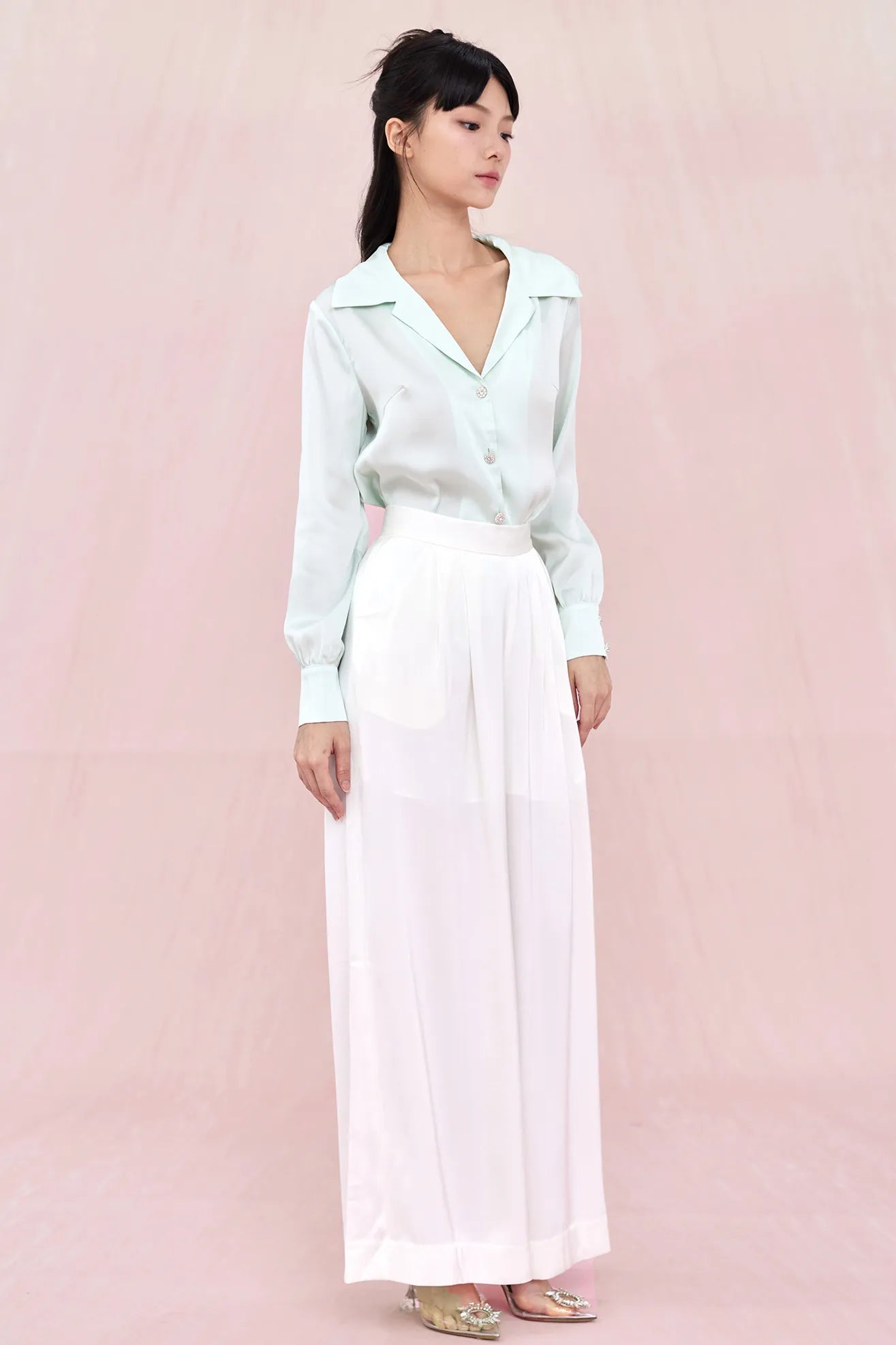 Belisse Green Long Sleeve Top - Nimisski
