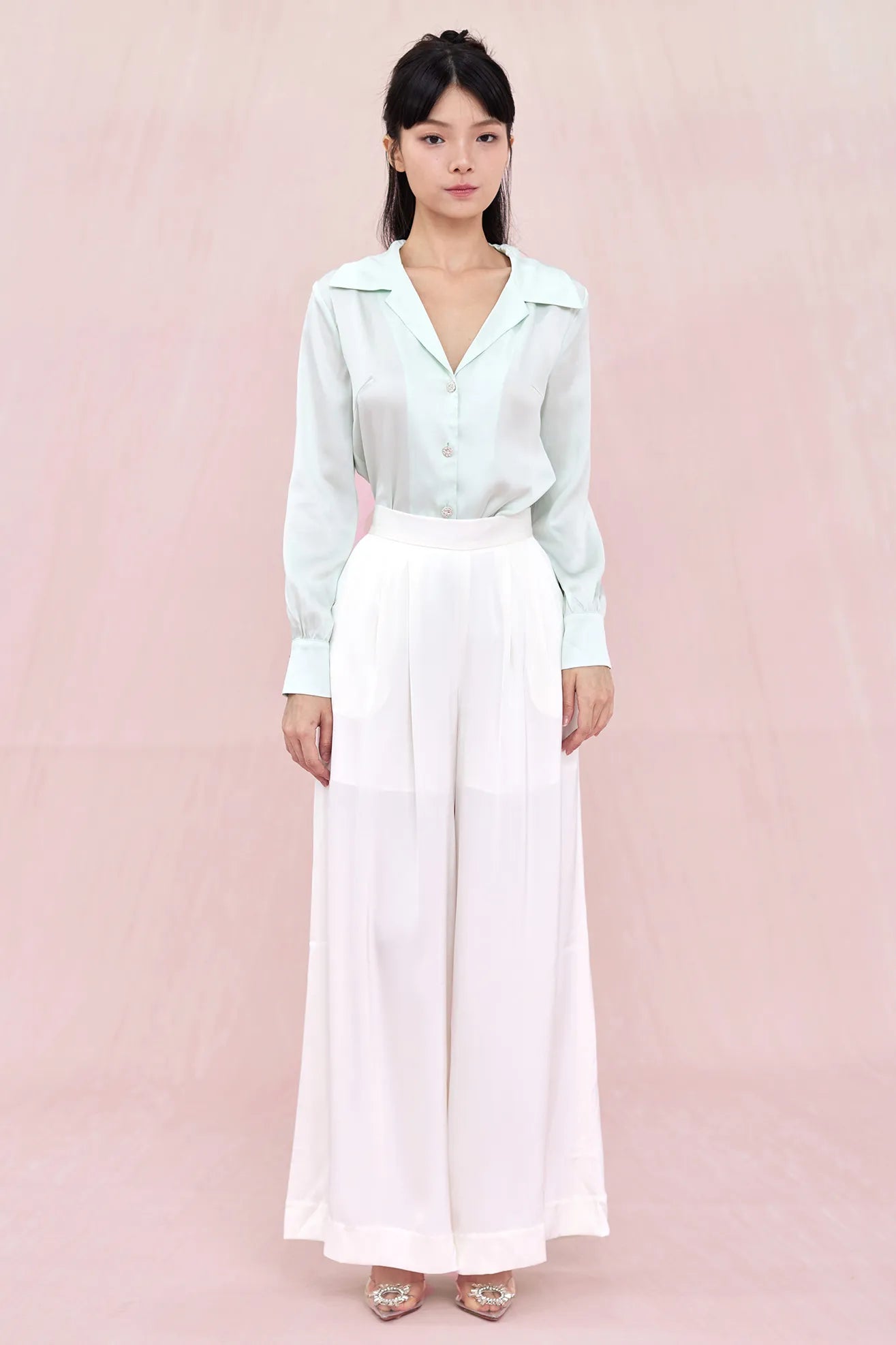 Belisse Green Long Sleeve Top - Nimisski