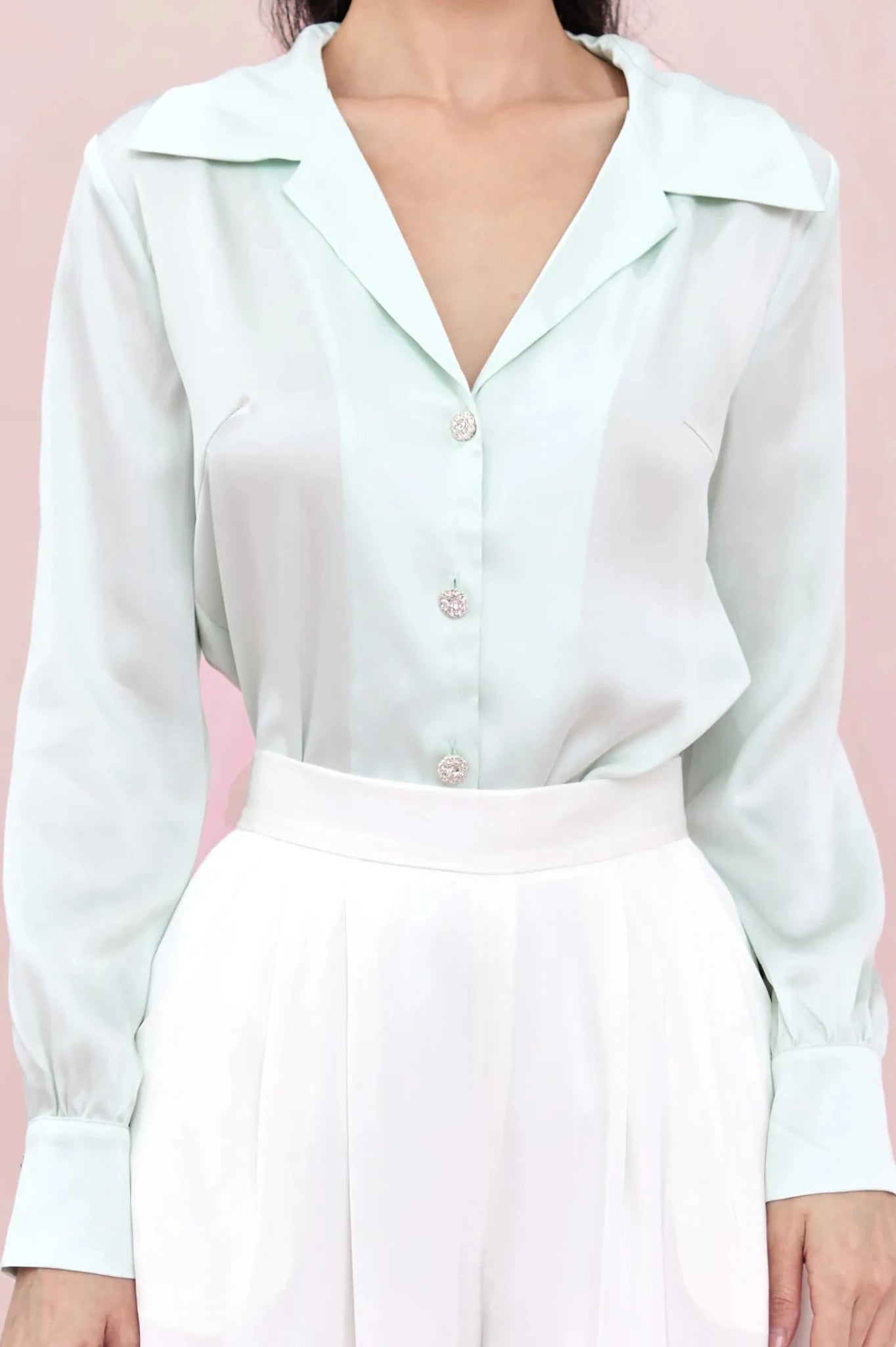Belisse Green Long Sleeve Top - Nimisski
