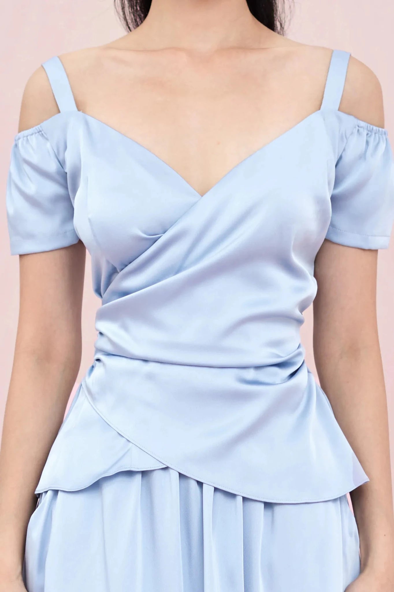 Allerie Blue Satin Top - Nimisski