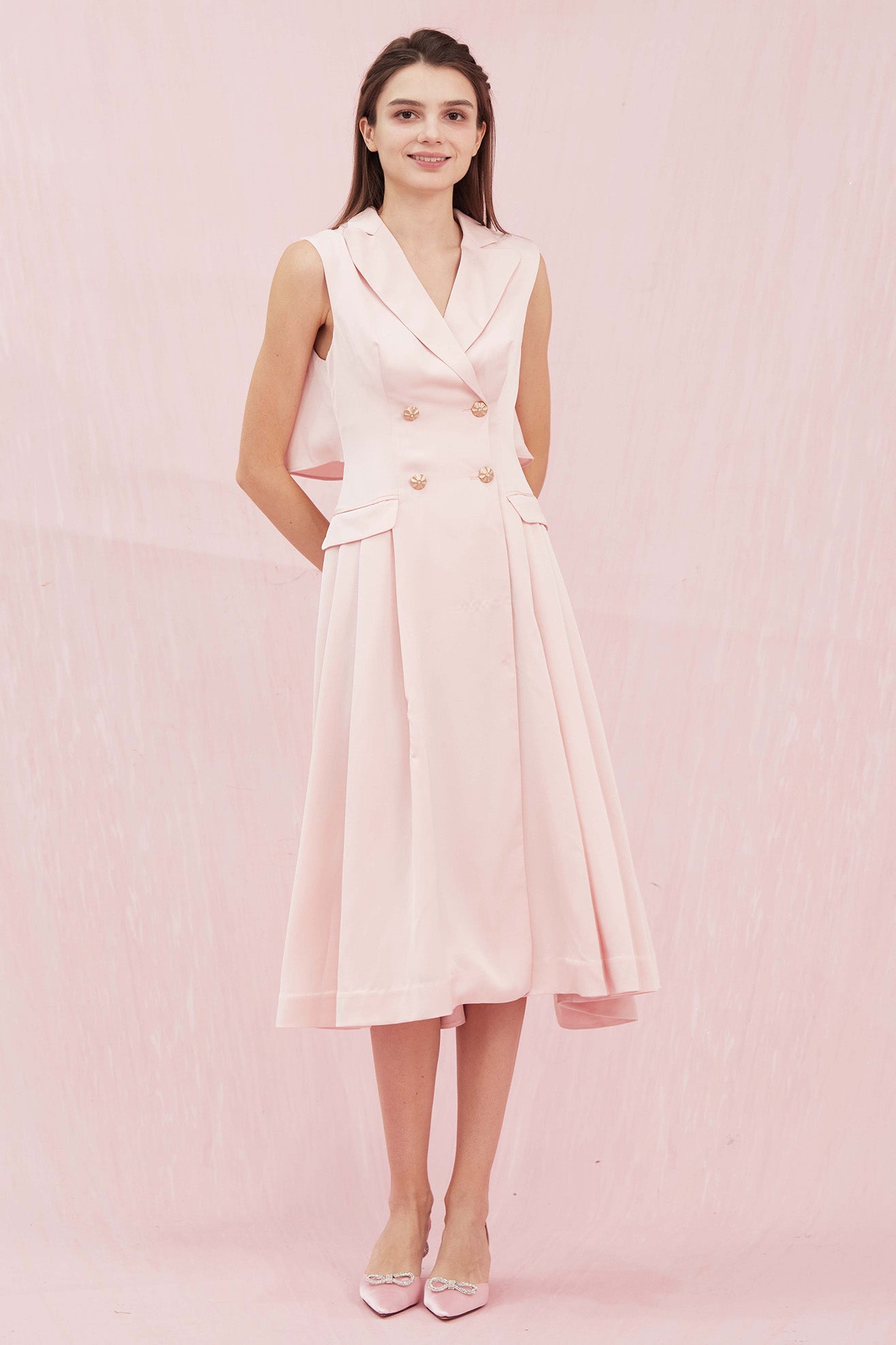 Gracianna Pink Long Dress