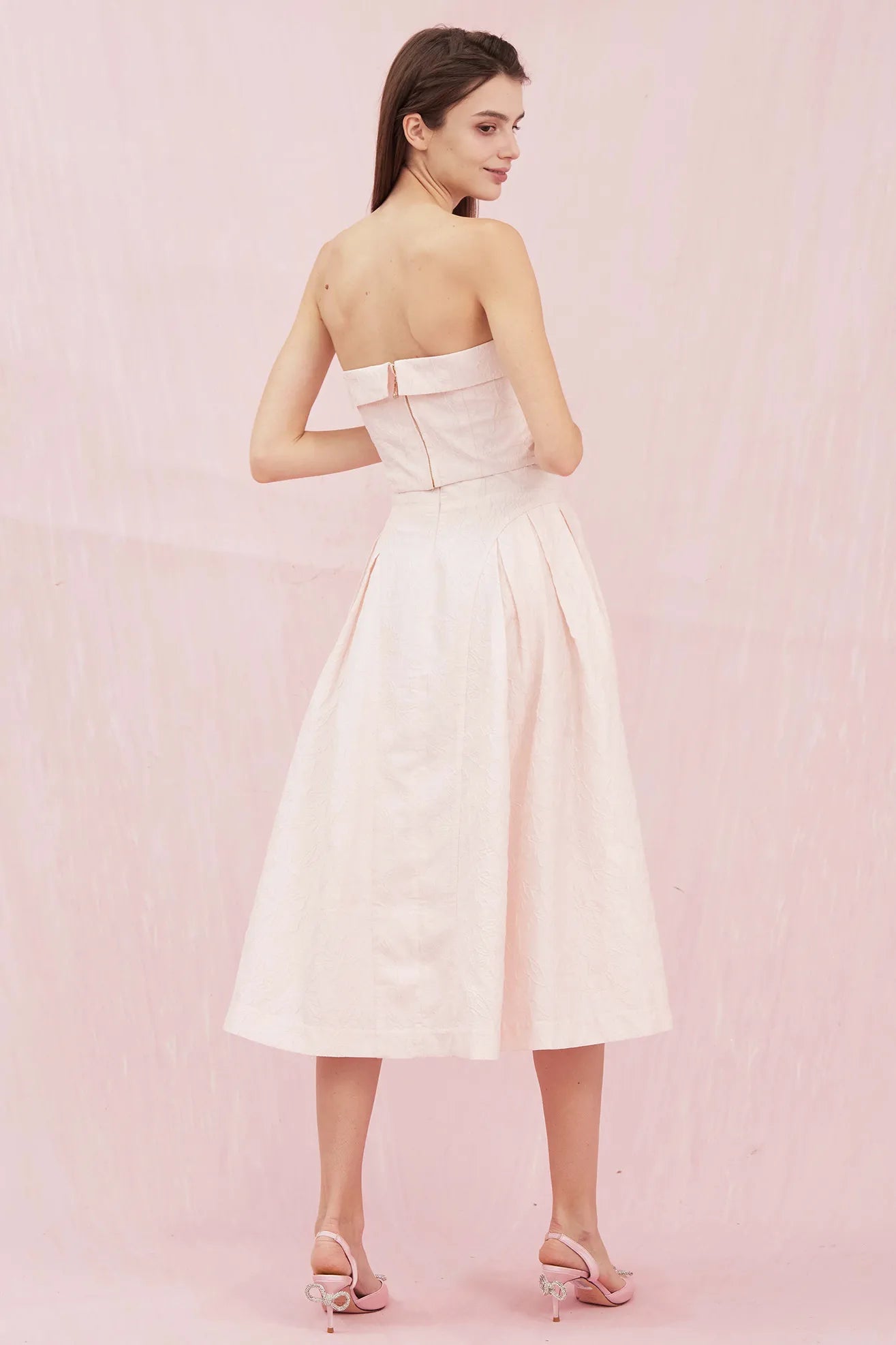 Noemie Pink Bustier Top - Nimisski