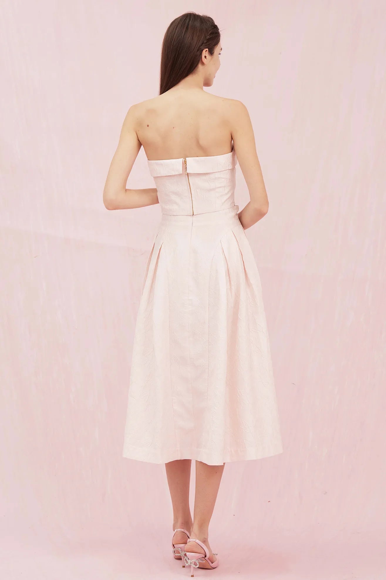 Noemie Pink Bustier Top - Nimisski