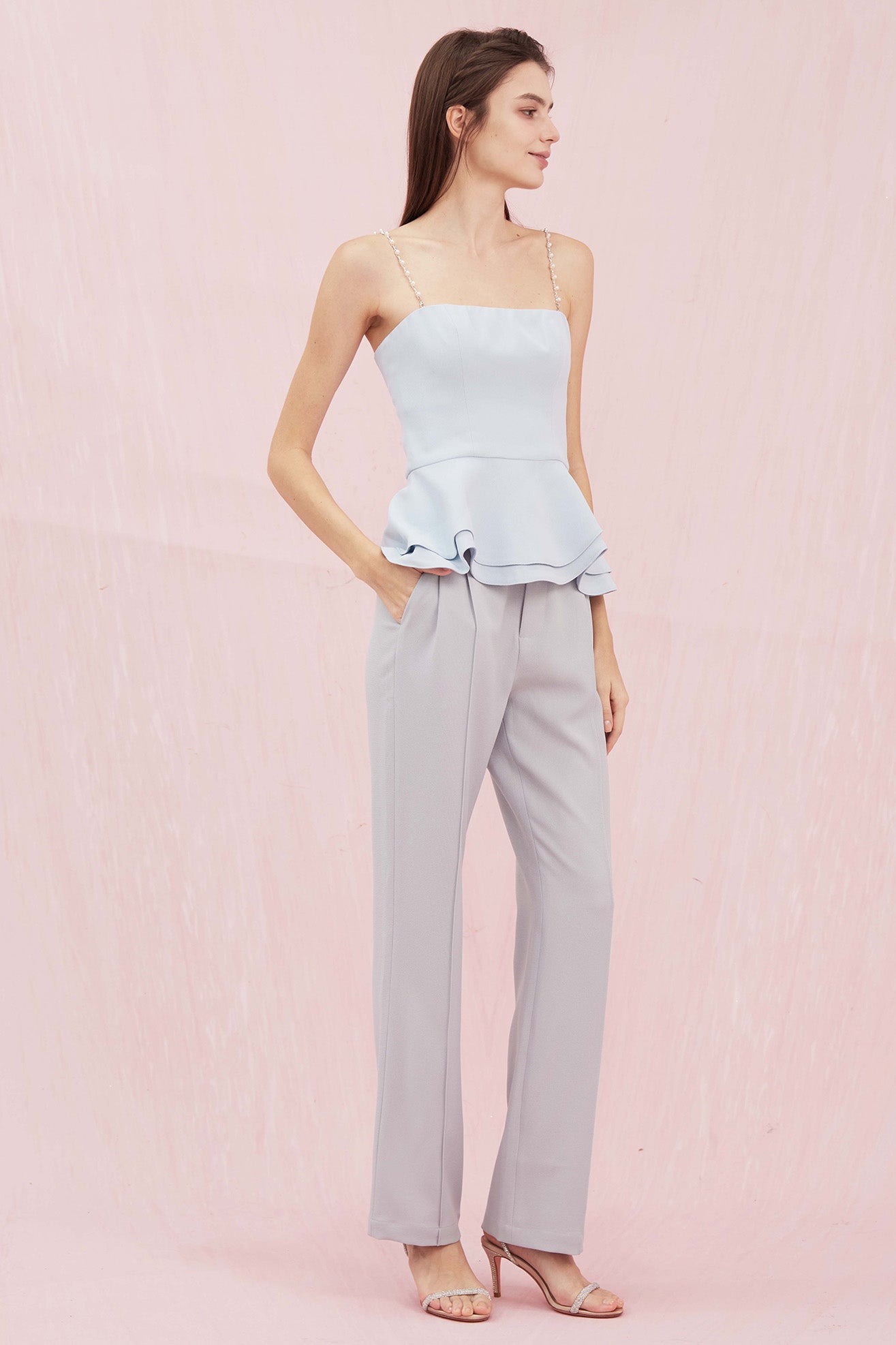 Genny Mint Blue Top - Nimisski