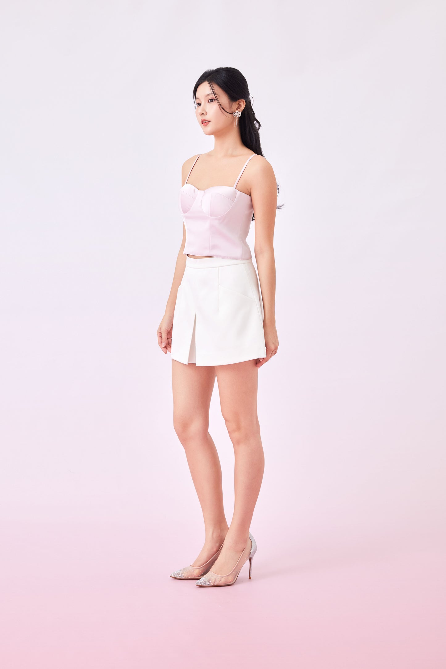 Jennifer Light Pink Bustier Top