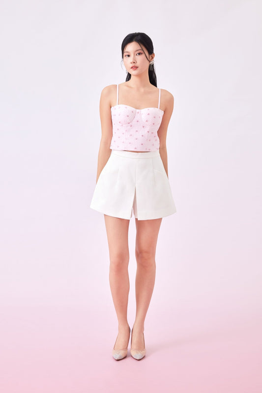 Jennifer Pink Heart Bustier Top - Nimisski