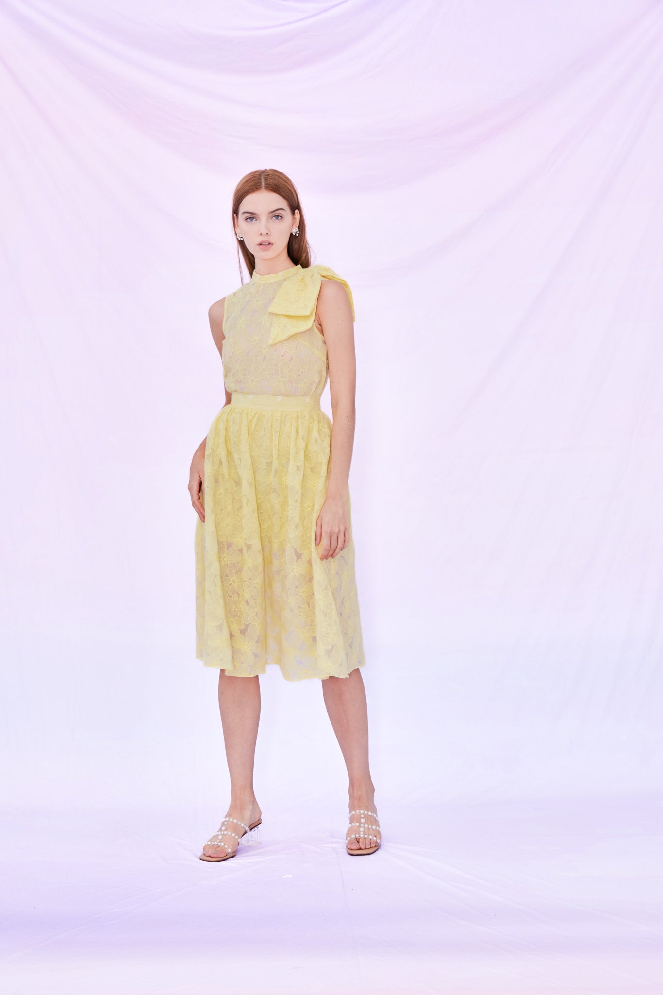 Fiona Yellow Floral Skirt