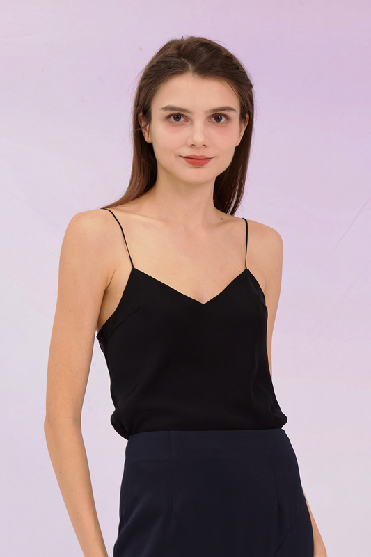 Giustina Black Spag Top