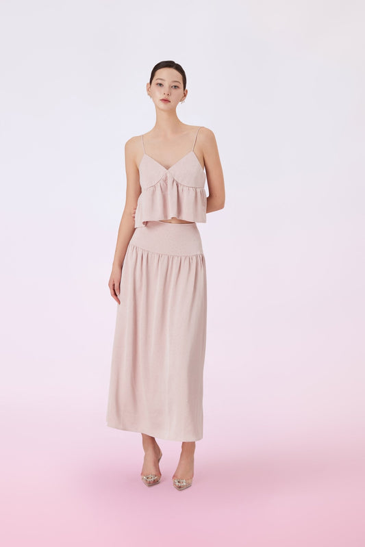 Gallya Pink Twinkle Spaghetti Top - Nimisski