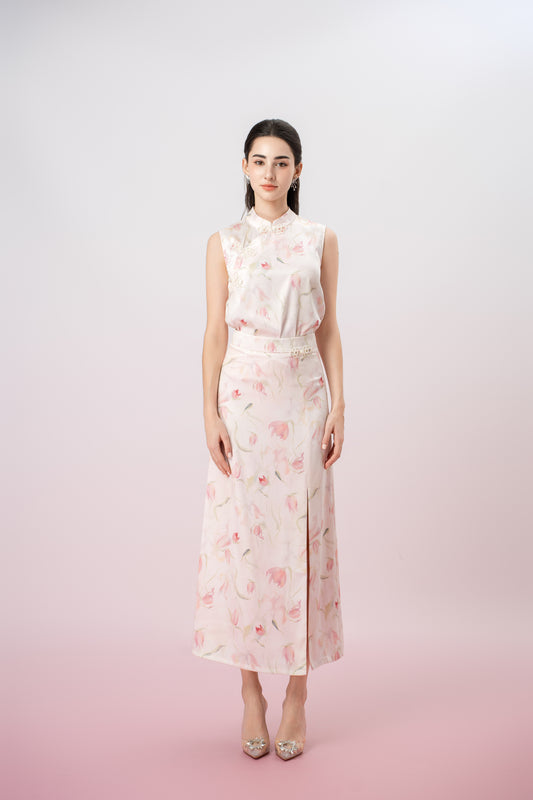 Galila Floral Print Long Skirt