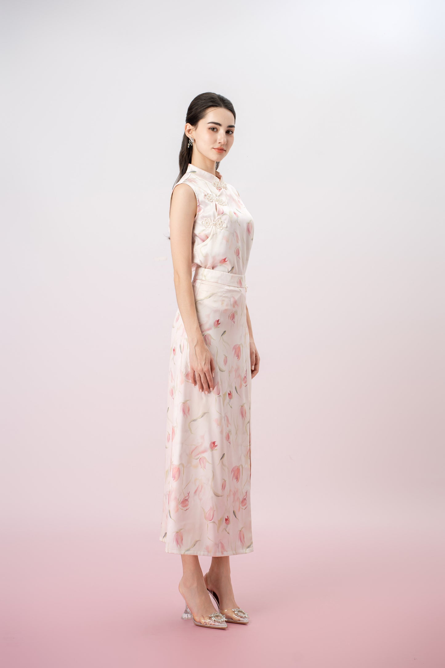 Galila Floral Print Long Skirt