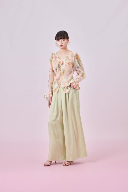 Gilah Green Wide Pant - Nimisski