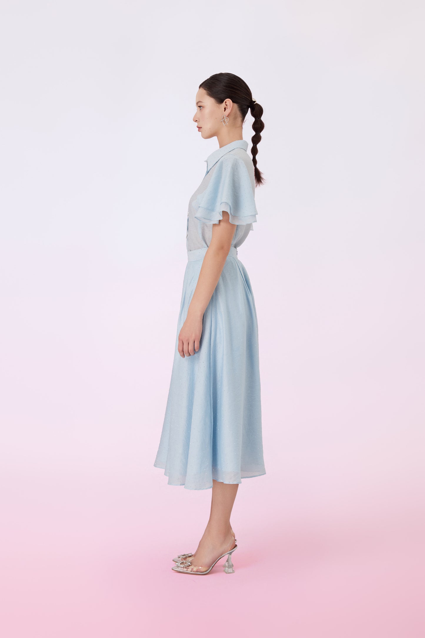 Garlande Blue Twinkle A-Line Skirt