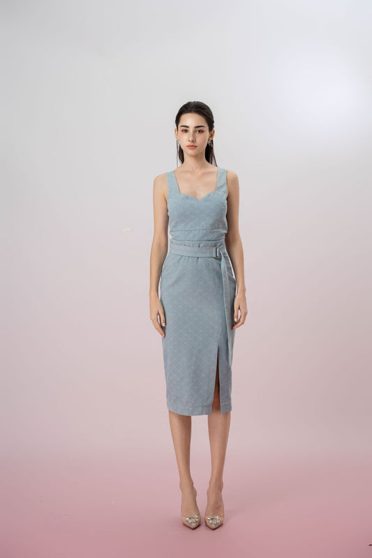 Jacalyn Blue Denim Strap Top - Nimisski