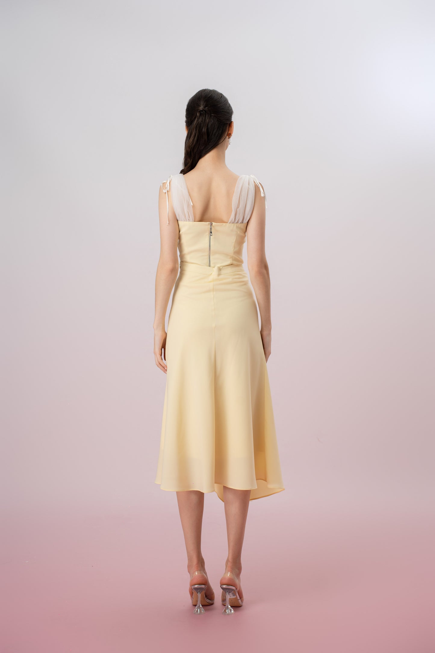 Gayll Yellow Ruched Skirt