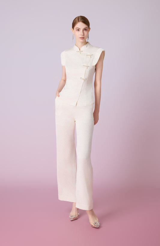 Galathea Cream Twinkle Long Pants