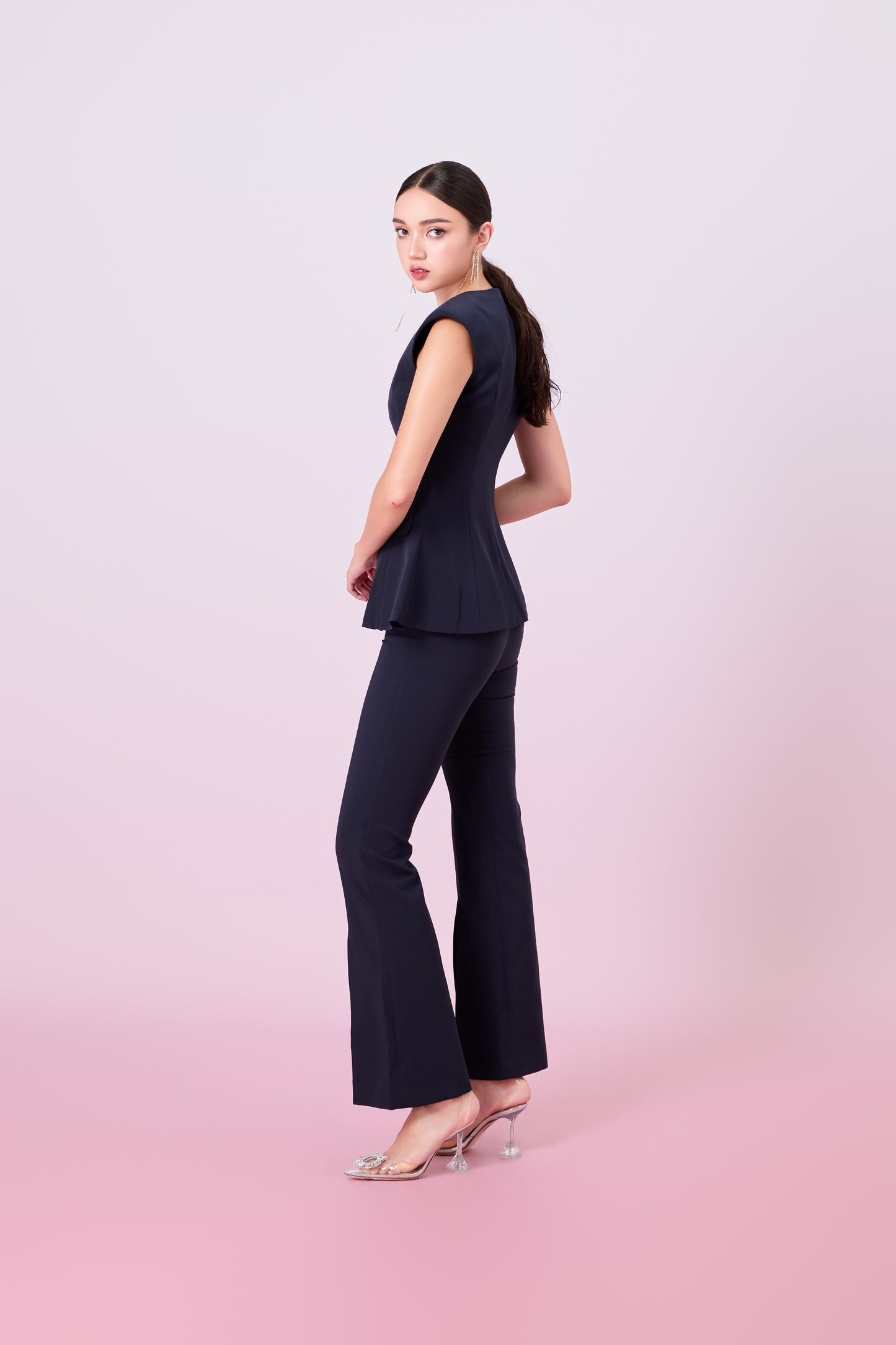 Geiliyah Navy Straight Leg Pants