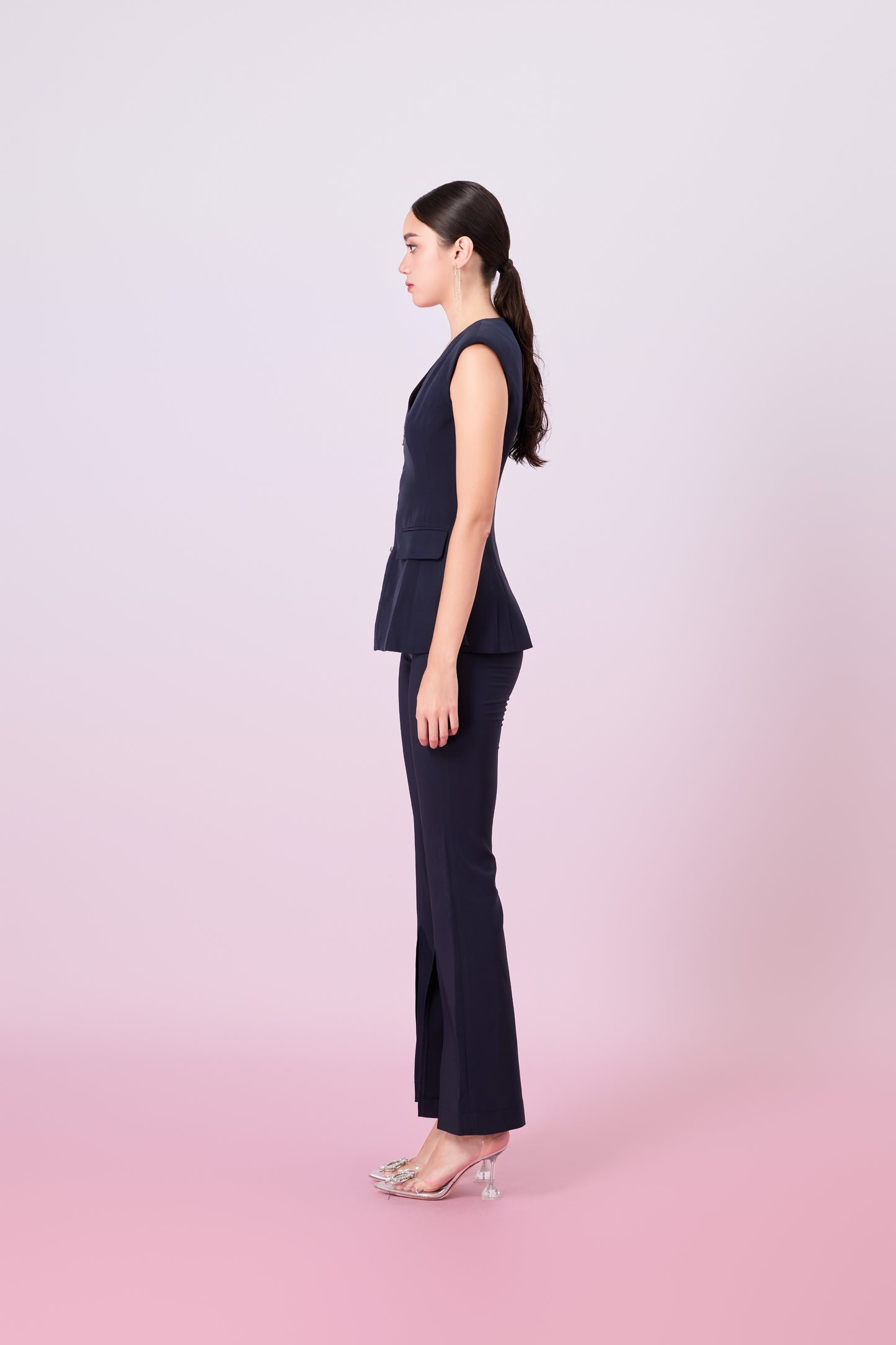 Geiliyah Navy Straight Leg Pants