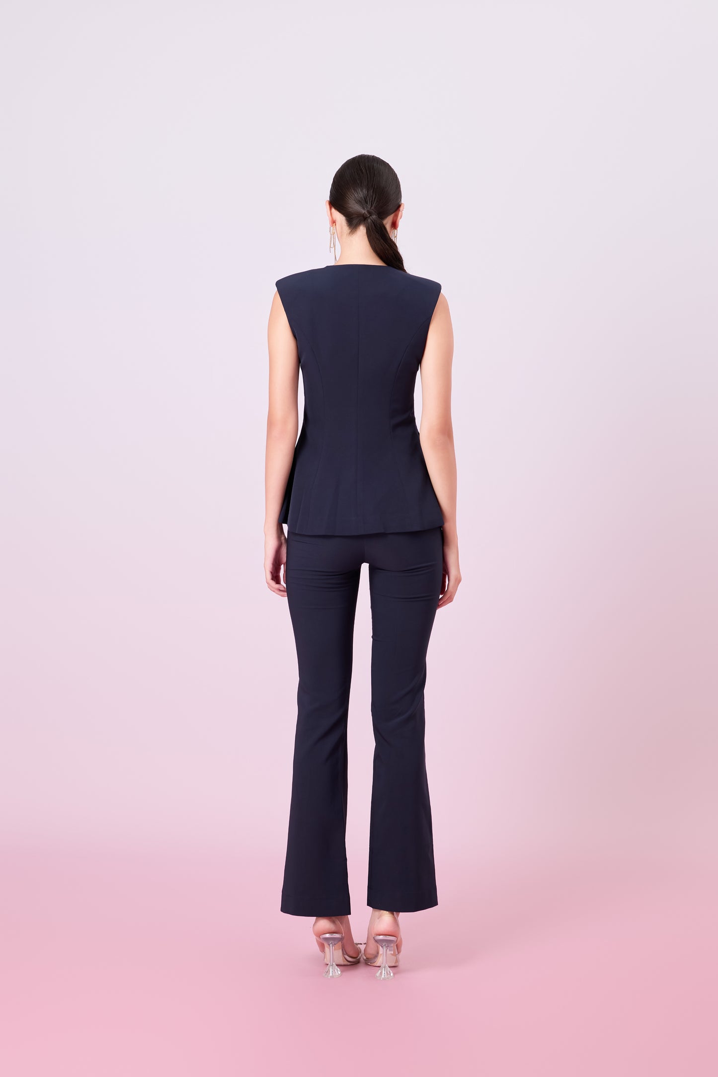 Geiliyah Navy Straight Leg Pants