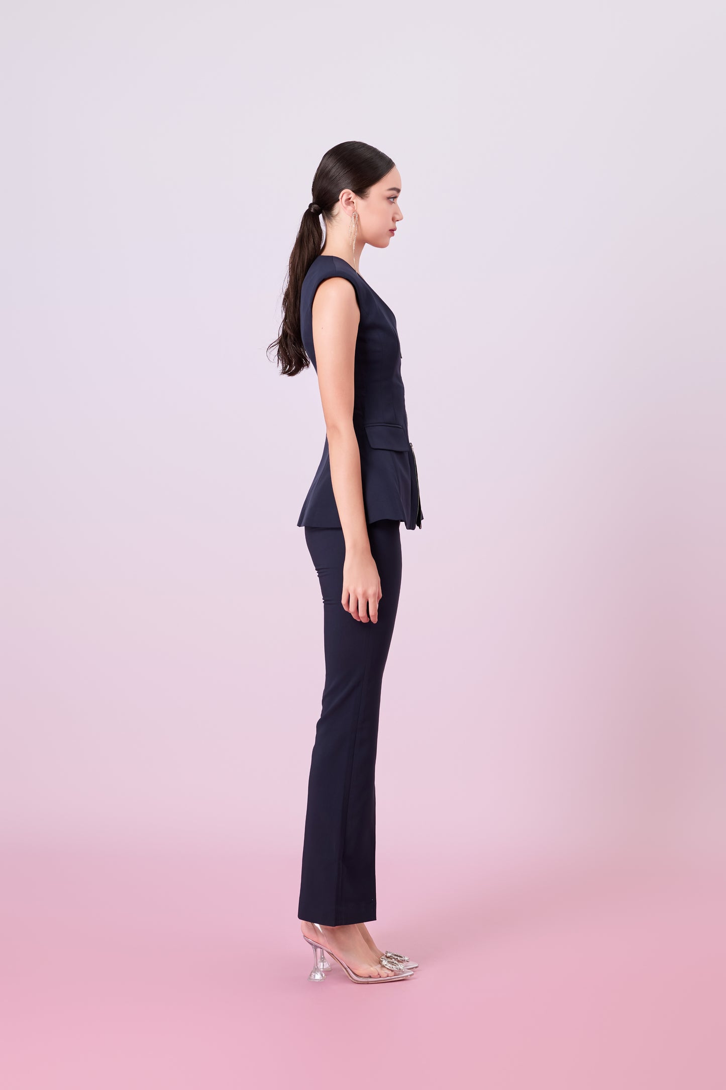 Geiliyah Navy Straight Leg Pants