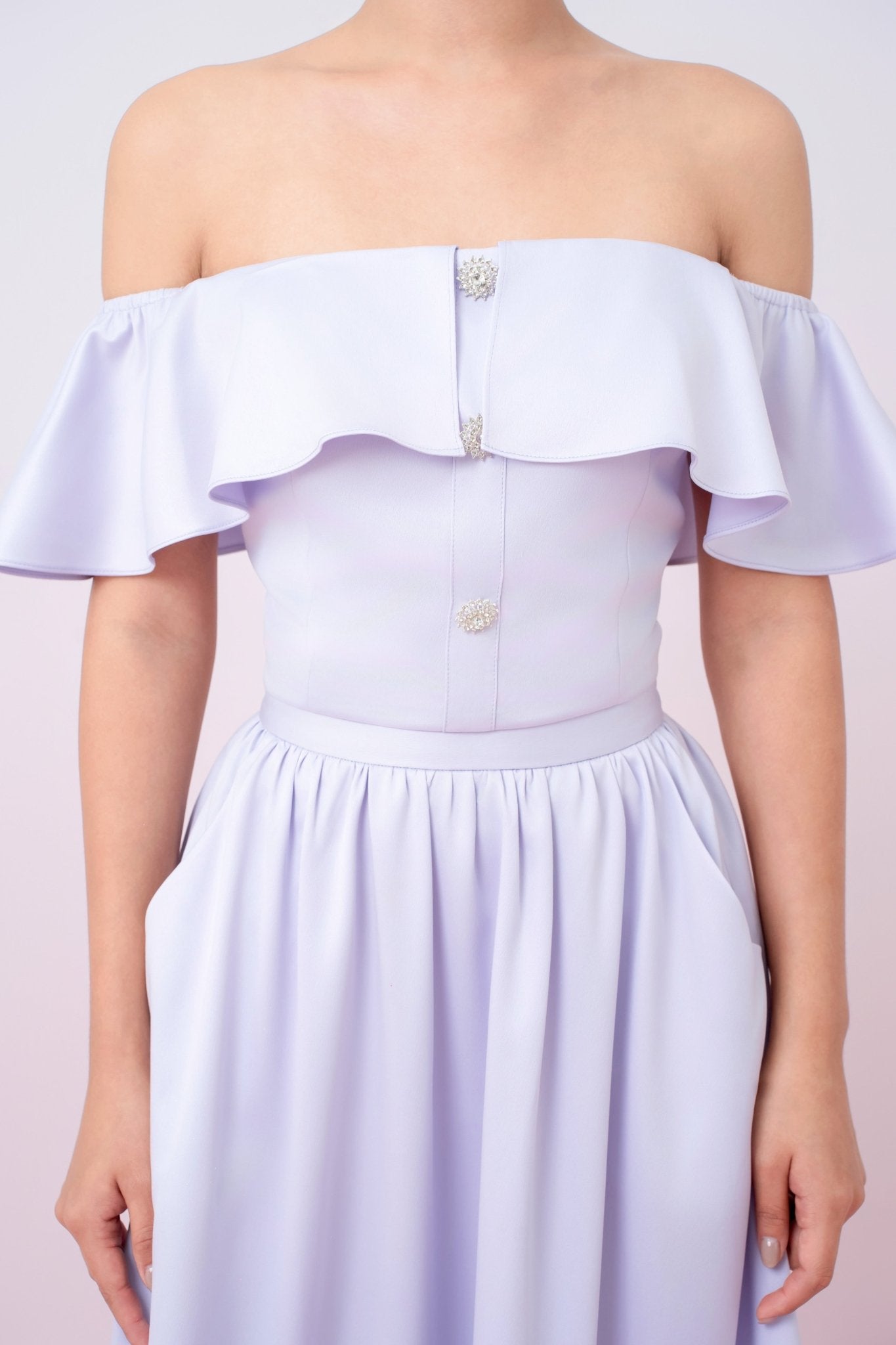 Jacquelina Lilac Drop Shoulder Top - Nimisski