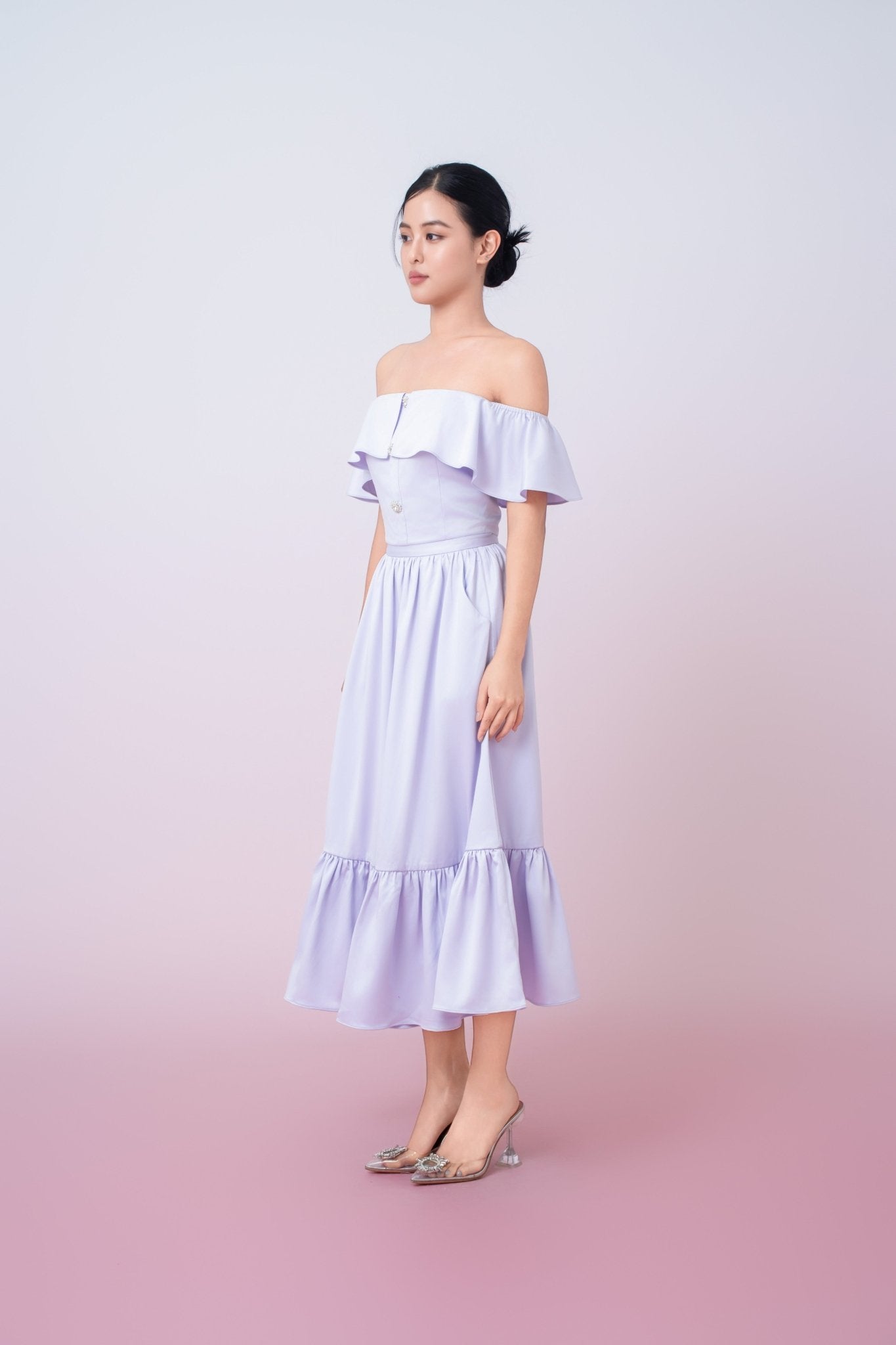 Jacquelina Lilac Drop Shoulder Top - Nimisski