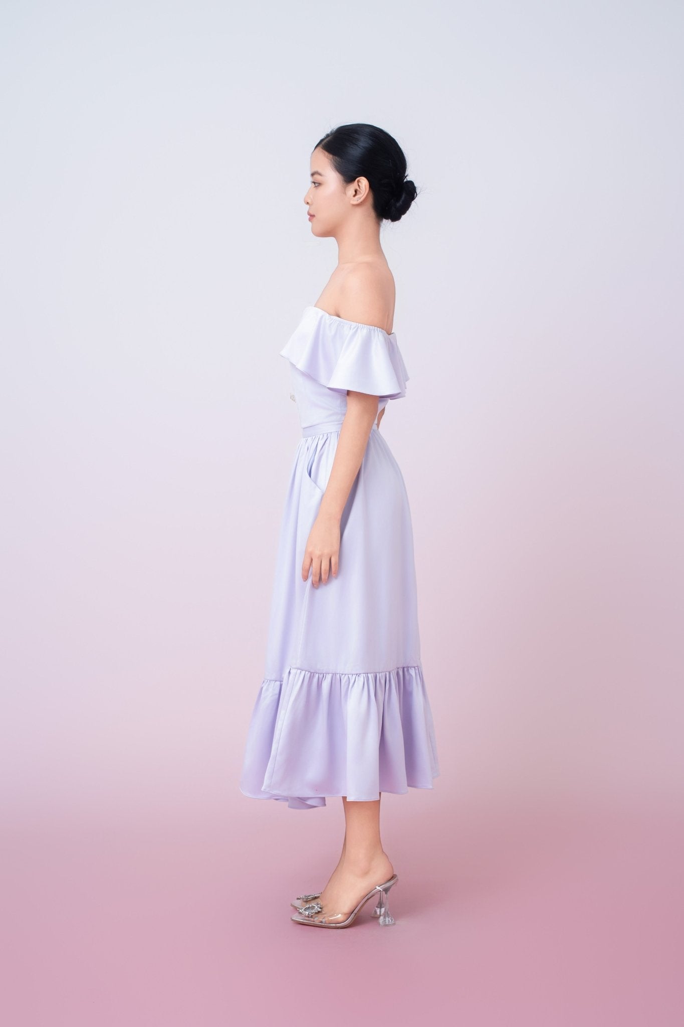 Jacquelina Lilac Drop Shoulder Top - Nimisski