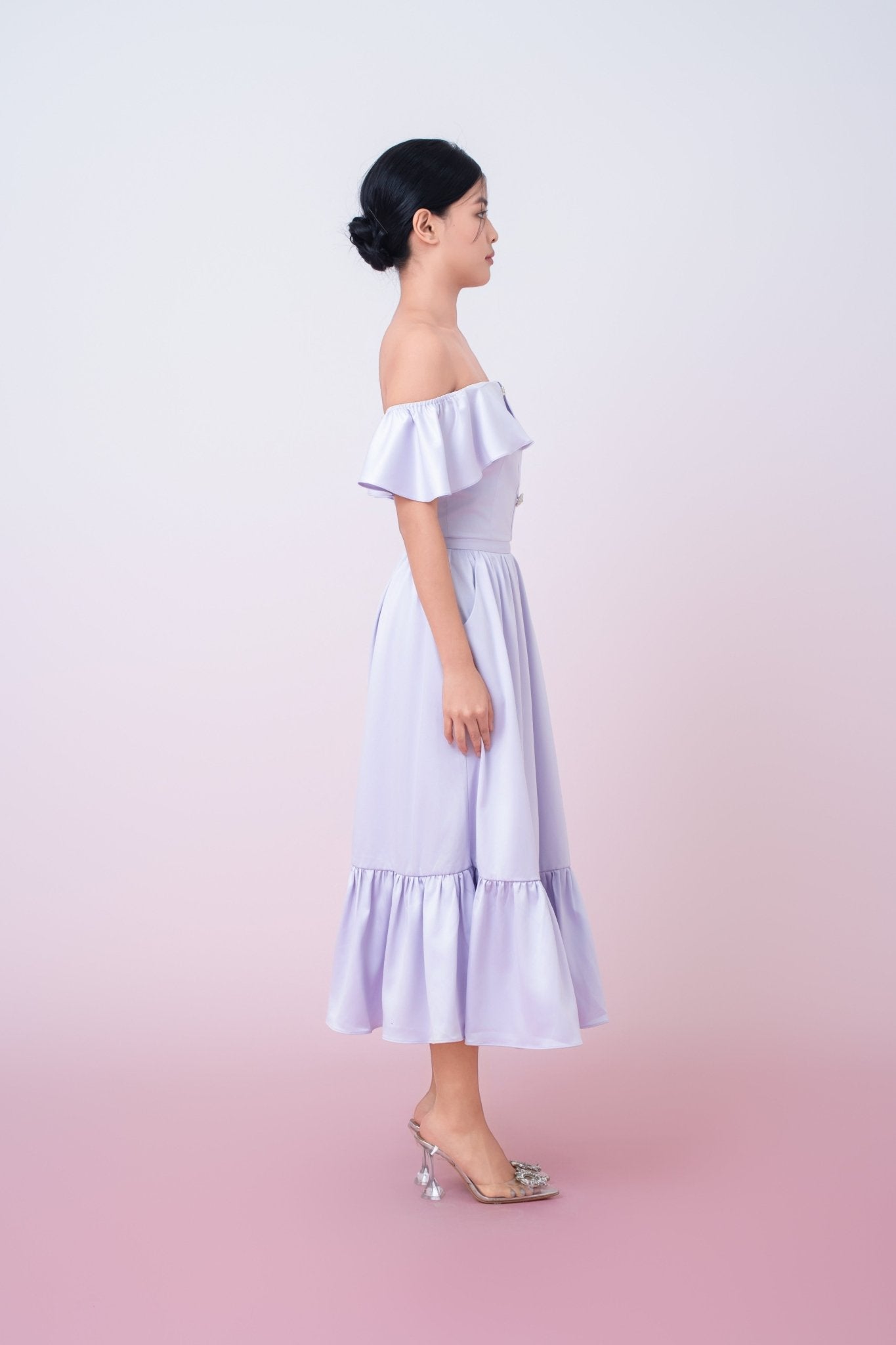 Jacquelina Lilac Drop Shoulder Top - Nimisski