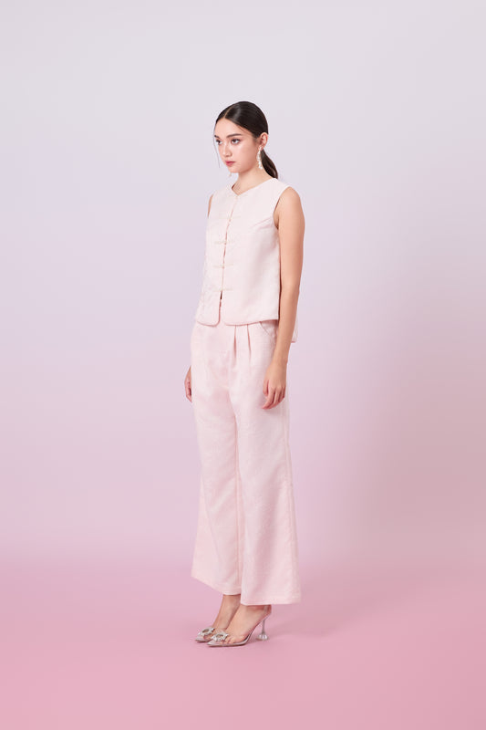 Jacquella Pink Straight Pants