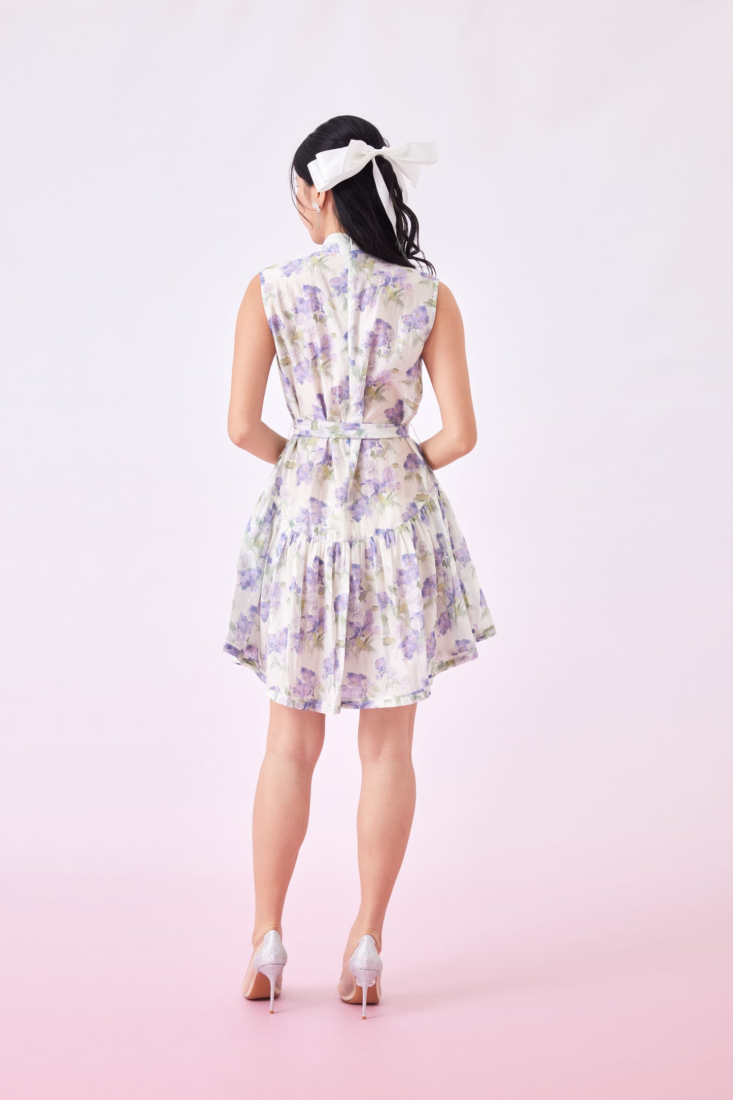 Gitel Purple Floral Mini Dress