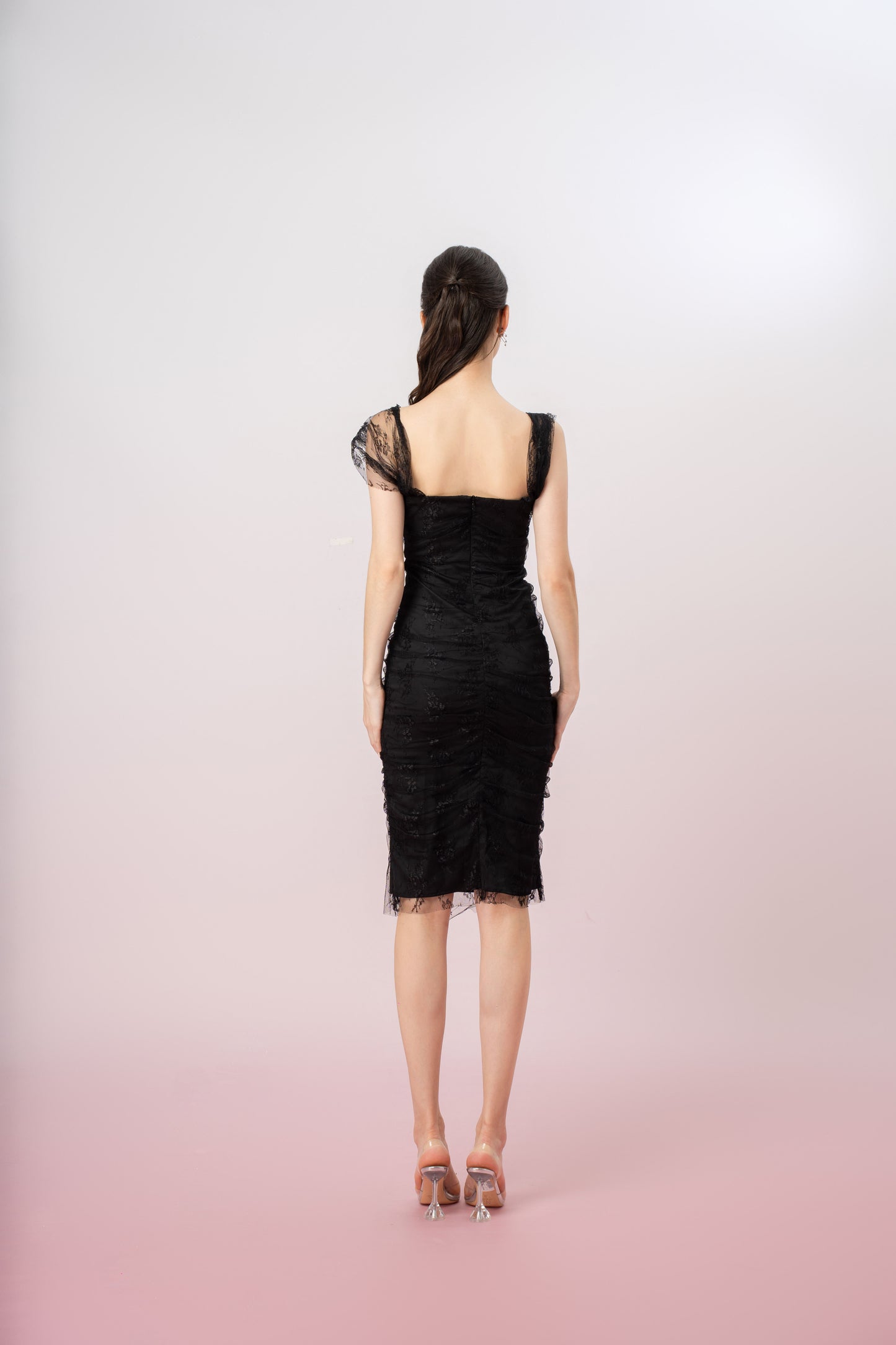 Gabysia Black Lace Dress