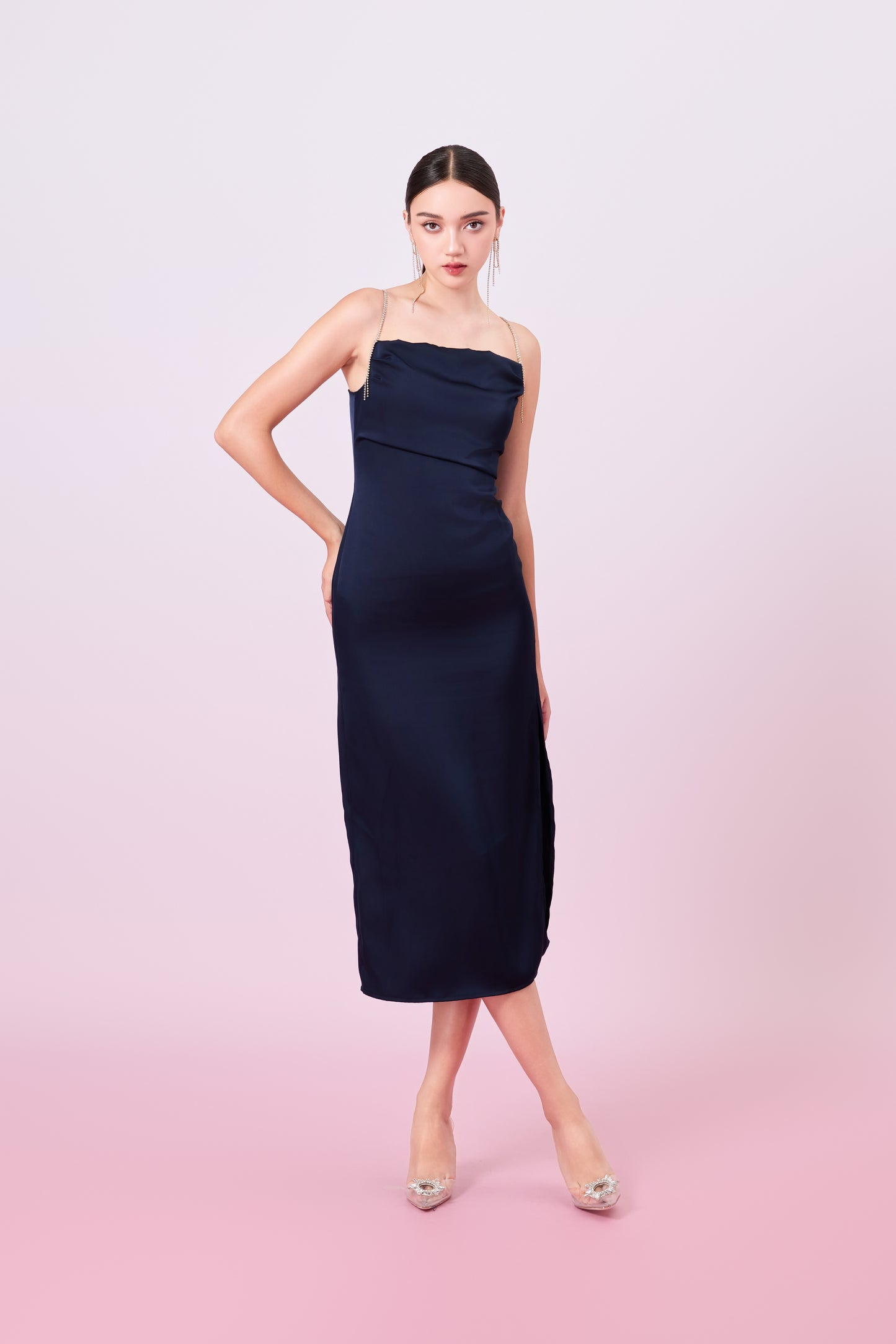 Gennisheyo Navy Bodycon Dress