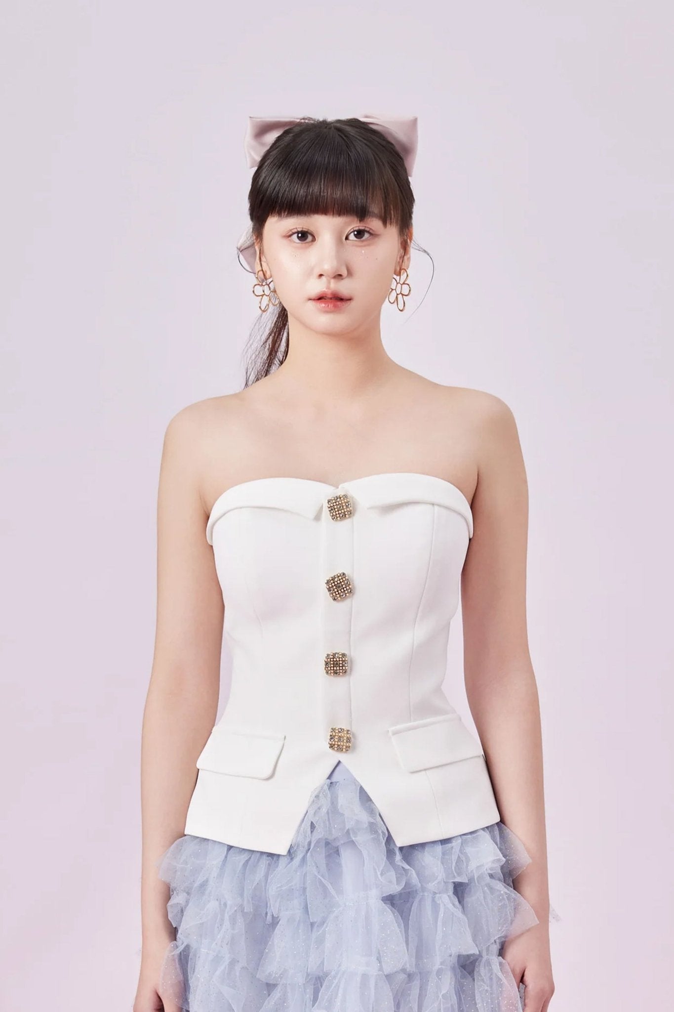 Georganna White Tube Top - Nimisski