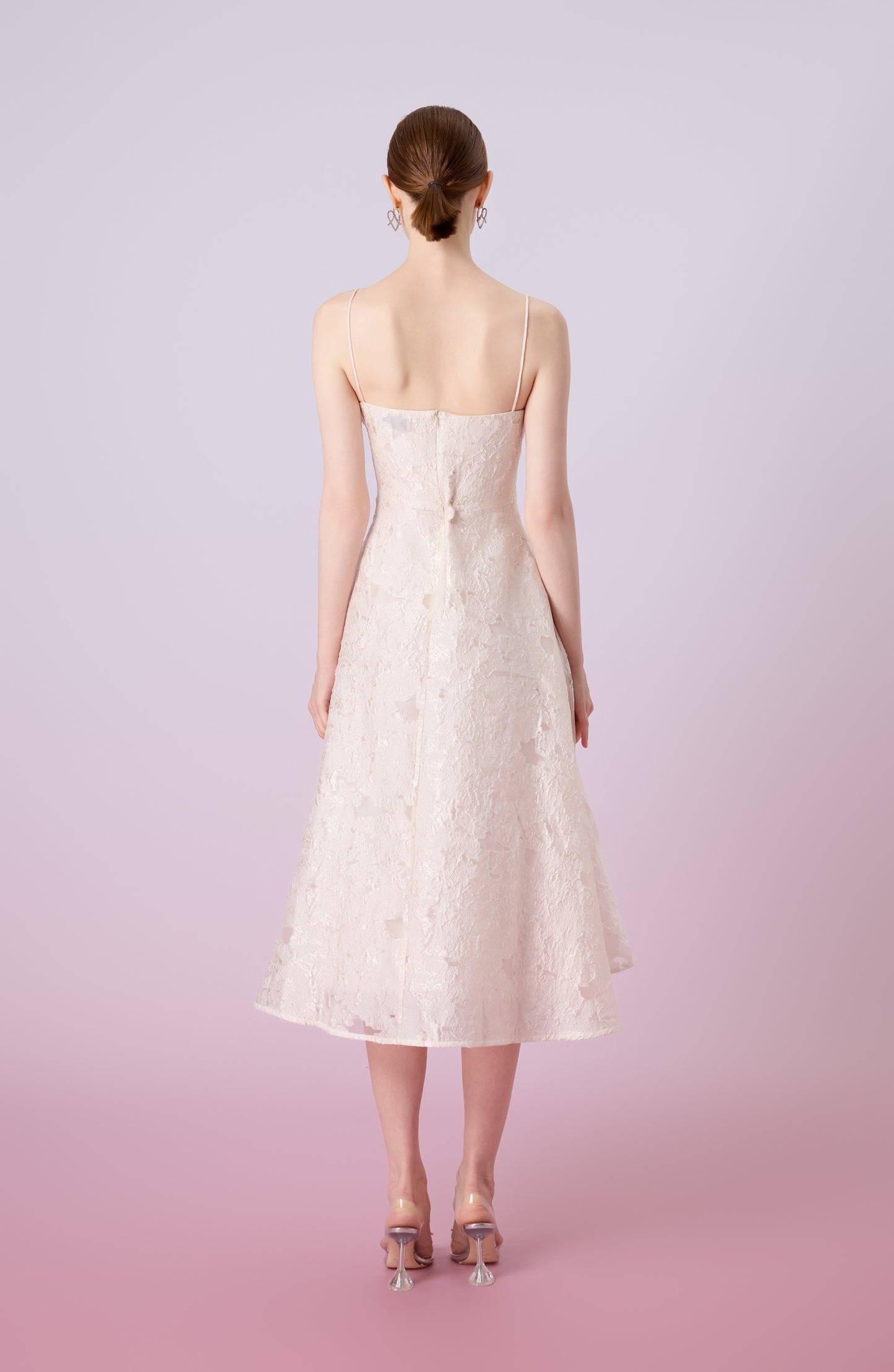 Graciella Beige Lace Long Dress