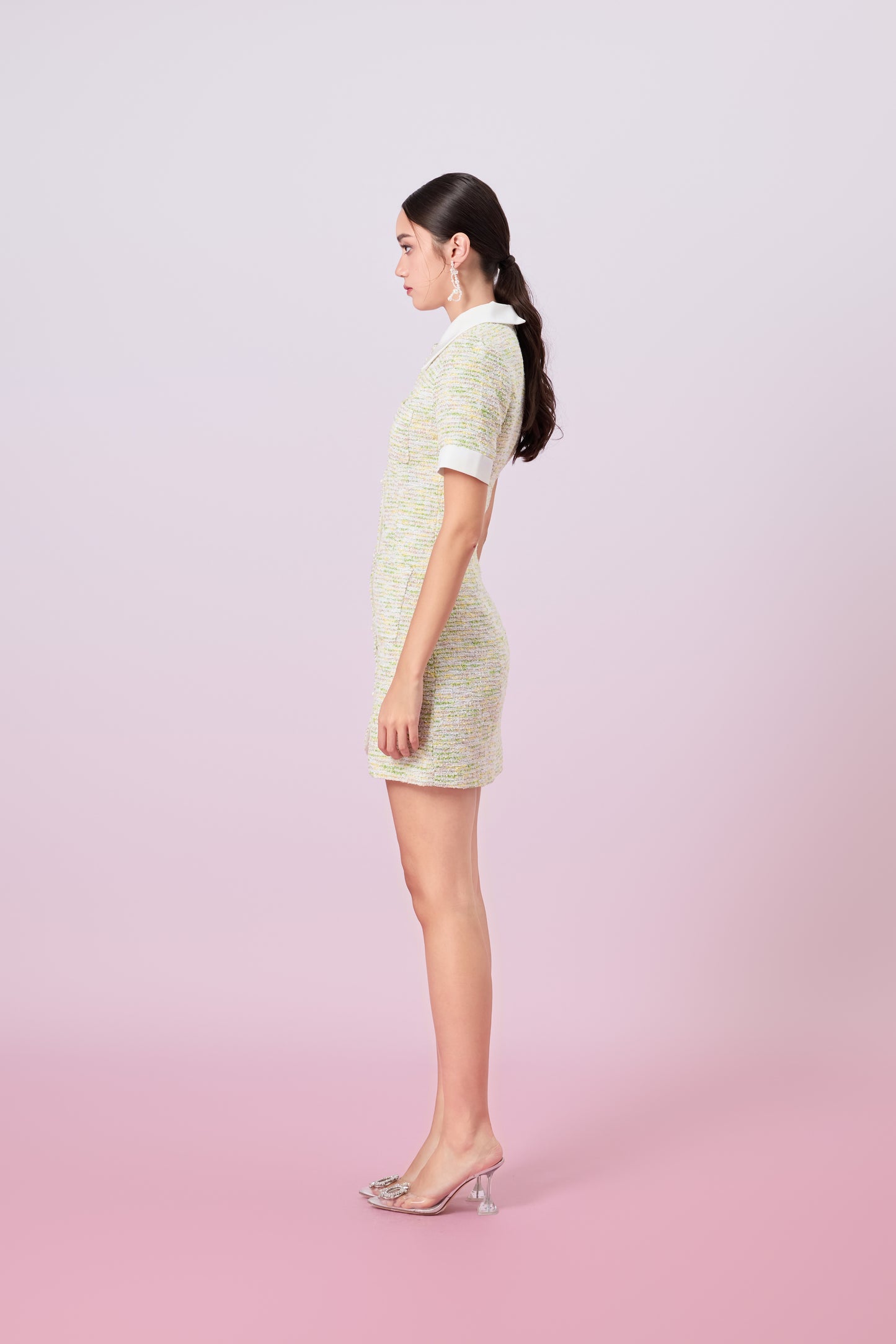 Gitana Green Tweed Dress