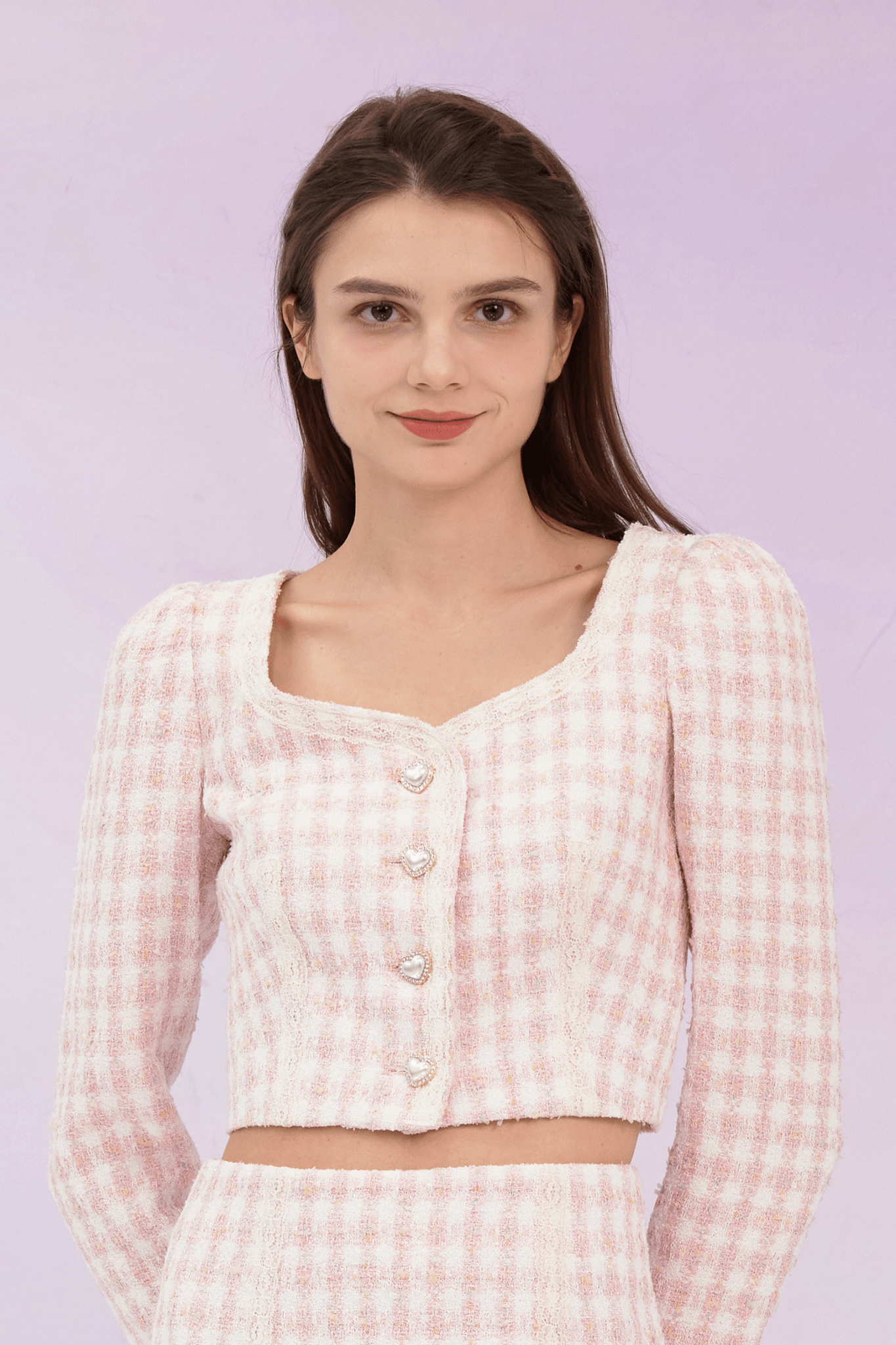 Gennie Pink Tweed Jacket - Nimisski