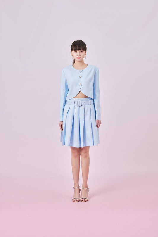 Ceryce Blue Crop Jacket - Nimisski