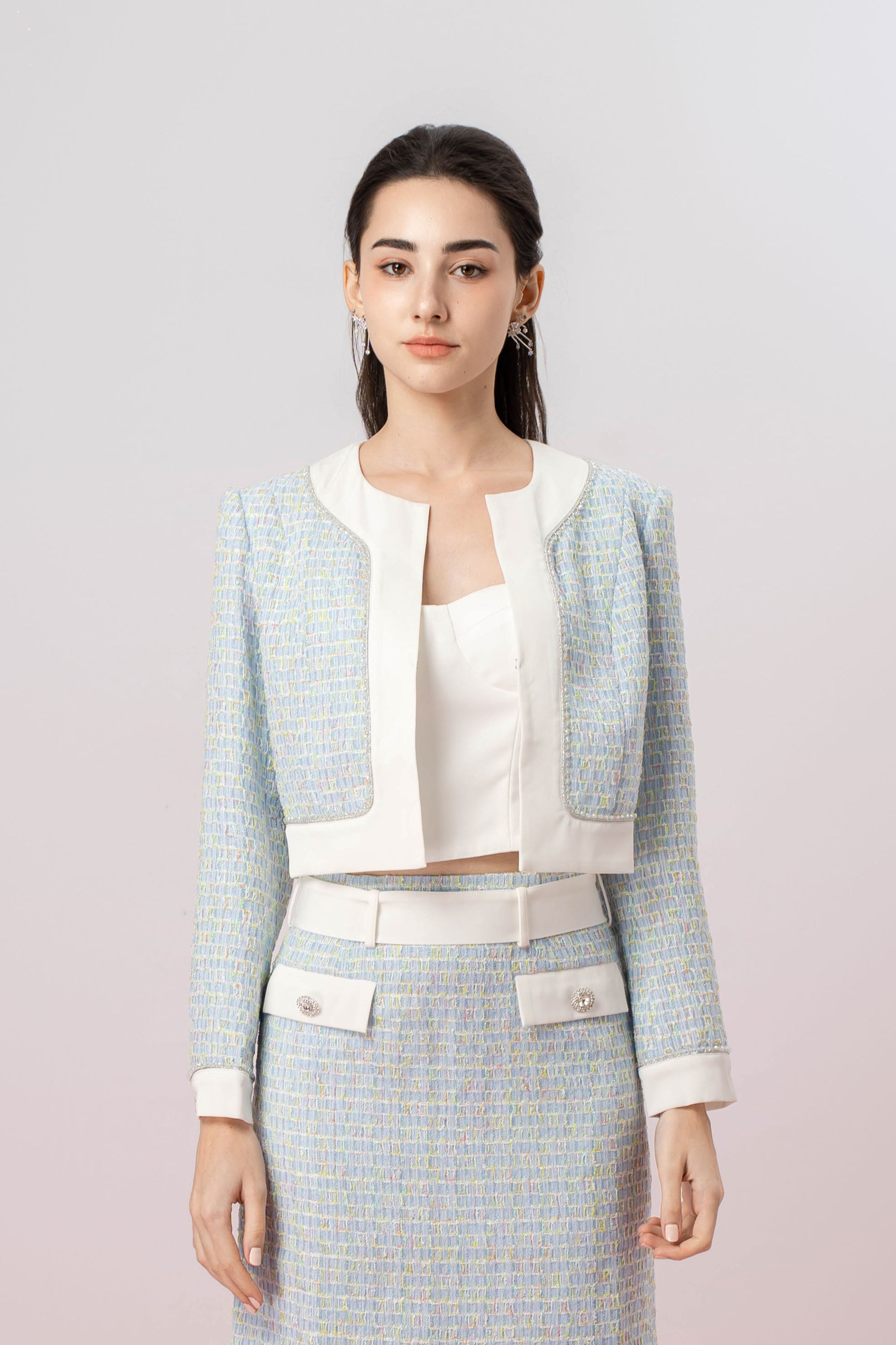 Gavrylla Blue Tweed Jacket