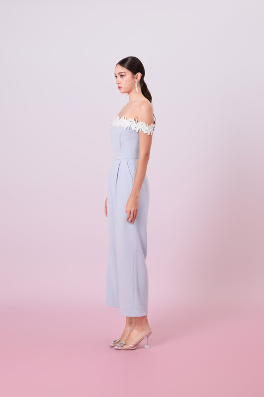 Geertruide Lilac Off-Shoulder Jumpsuit