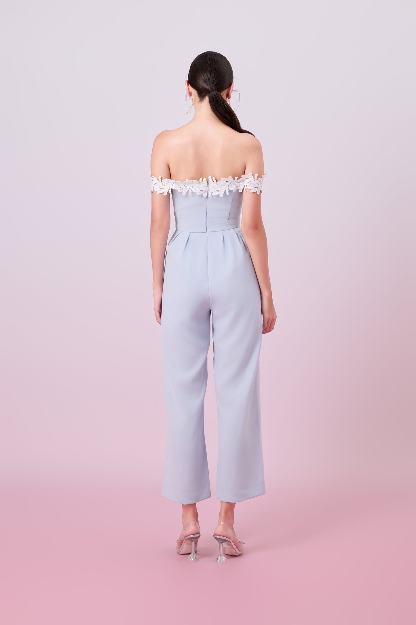 Geertruide Lilac Off-Shoulder Jumpsuit