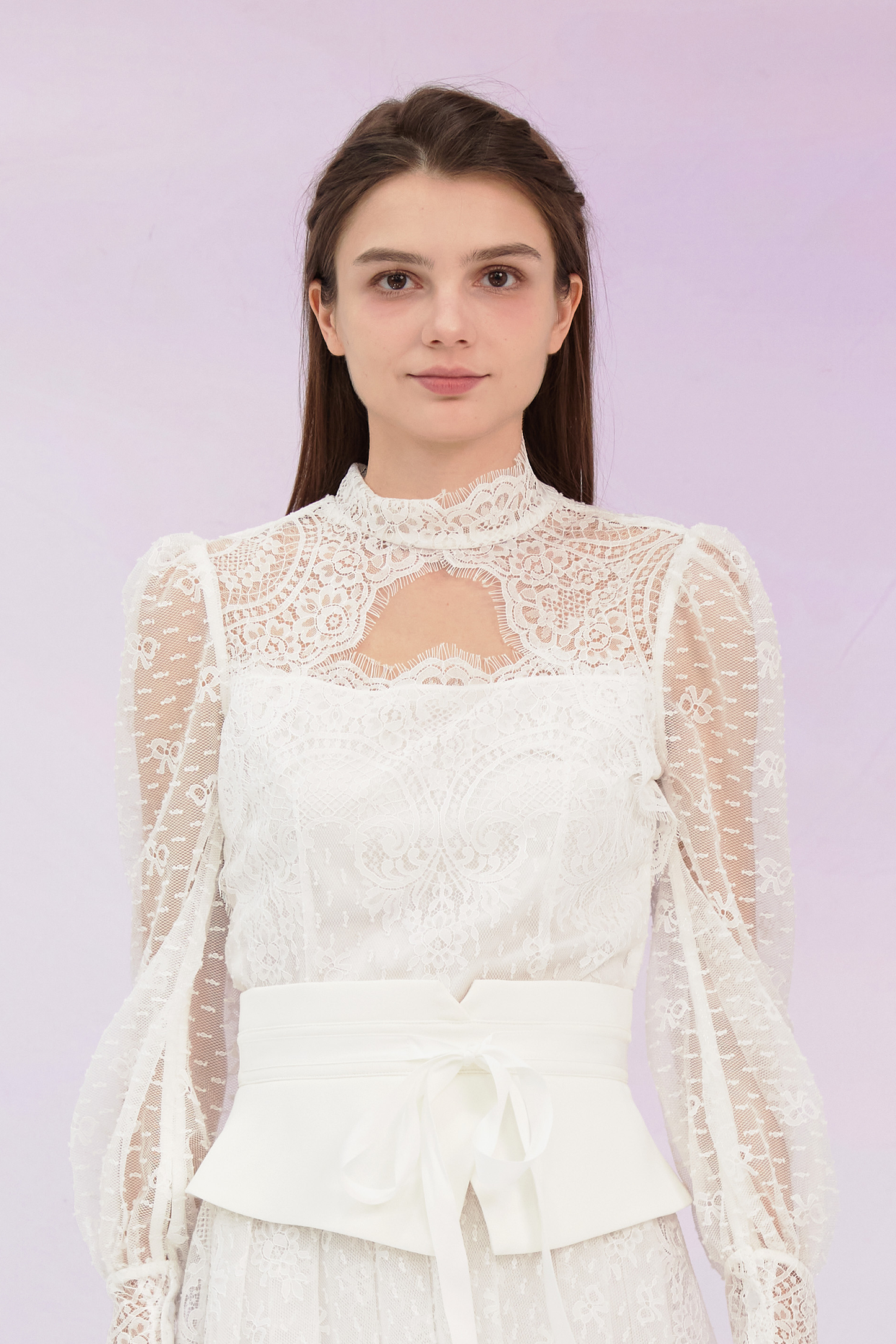 Ginnie White Lace Top
