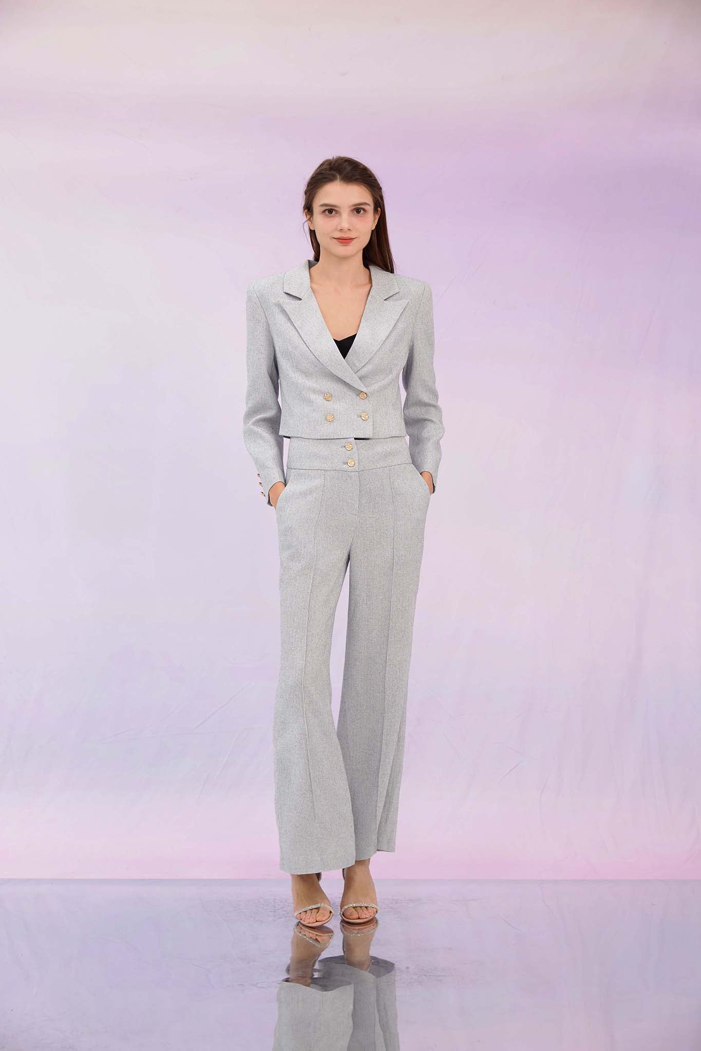 Gillie Grey Flare Pants