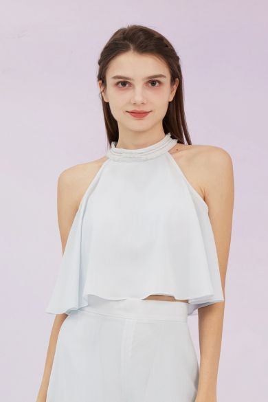 Gardner Blue Halter Top - Nimisski
