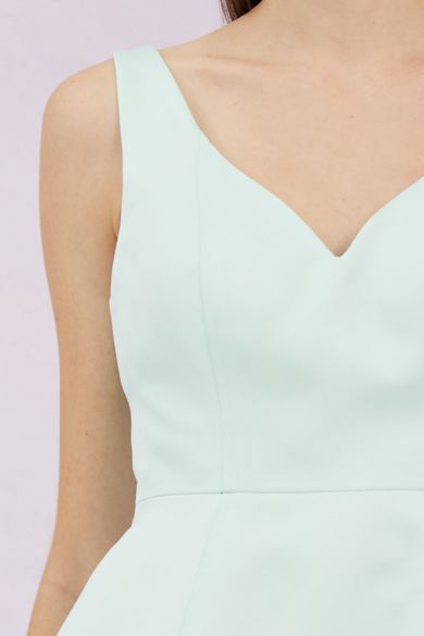 Gennelle Pastel Green V Neck Top