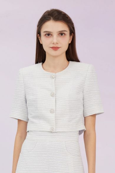 Gwynn Blue Striped Top - Nimisski